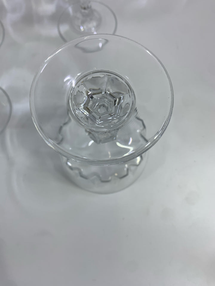 4PC TALL SHERBET DESSERT GLASSES.