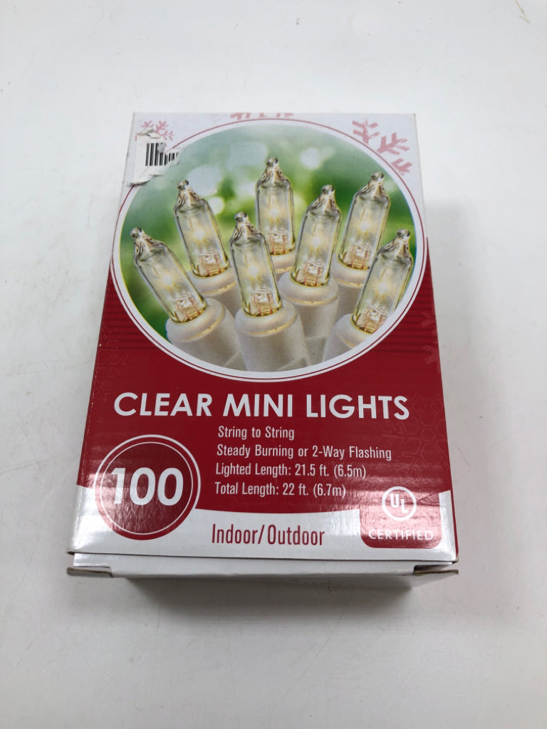 NIB CLEAR STRING LIGHTS.