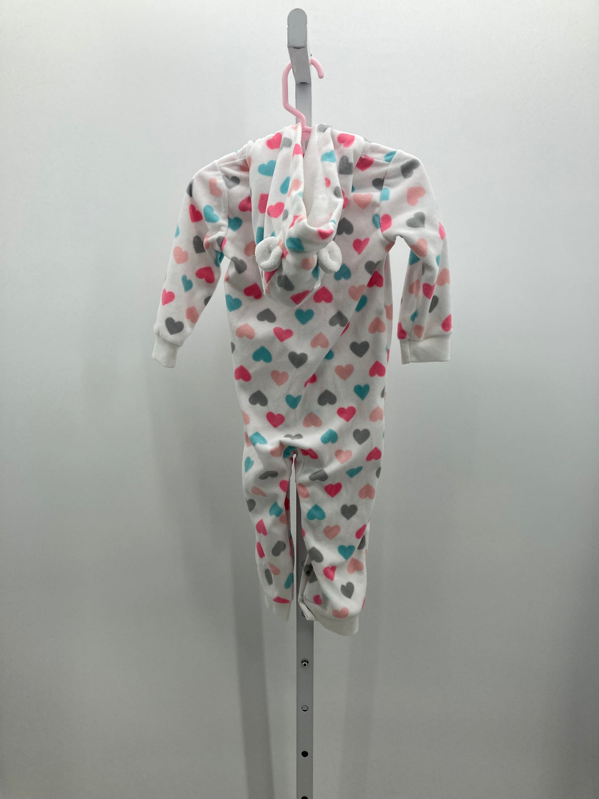 HEARTS HOODED FLEECE