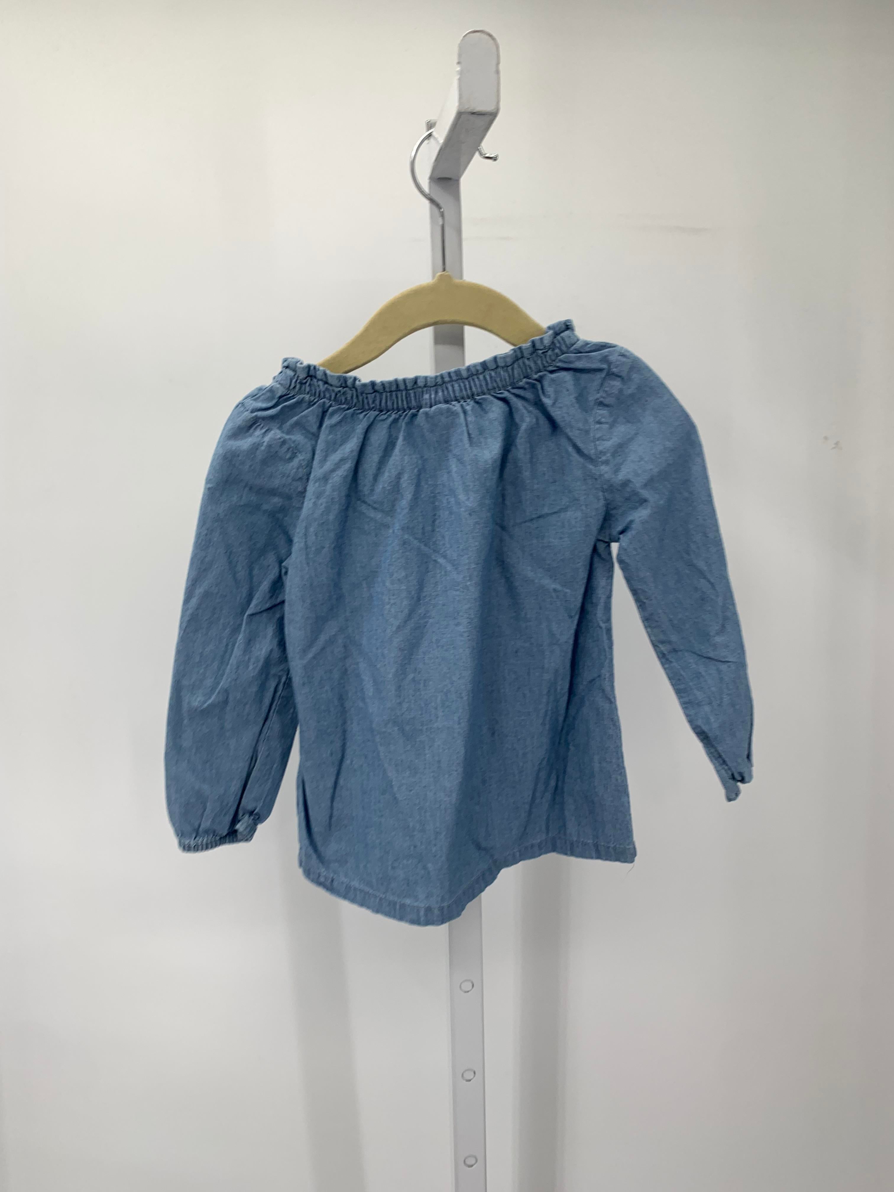 Carters Size 24 Girls Long Sleeve Shirt
