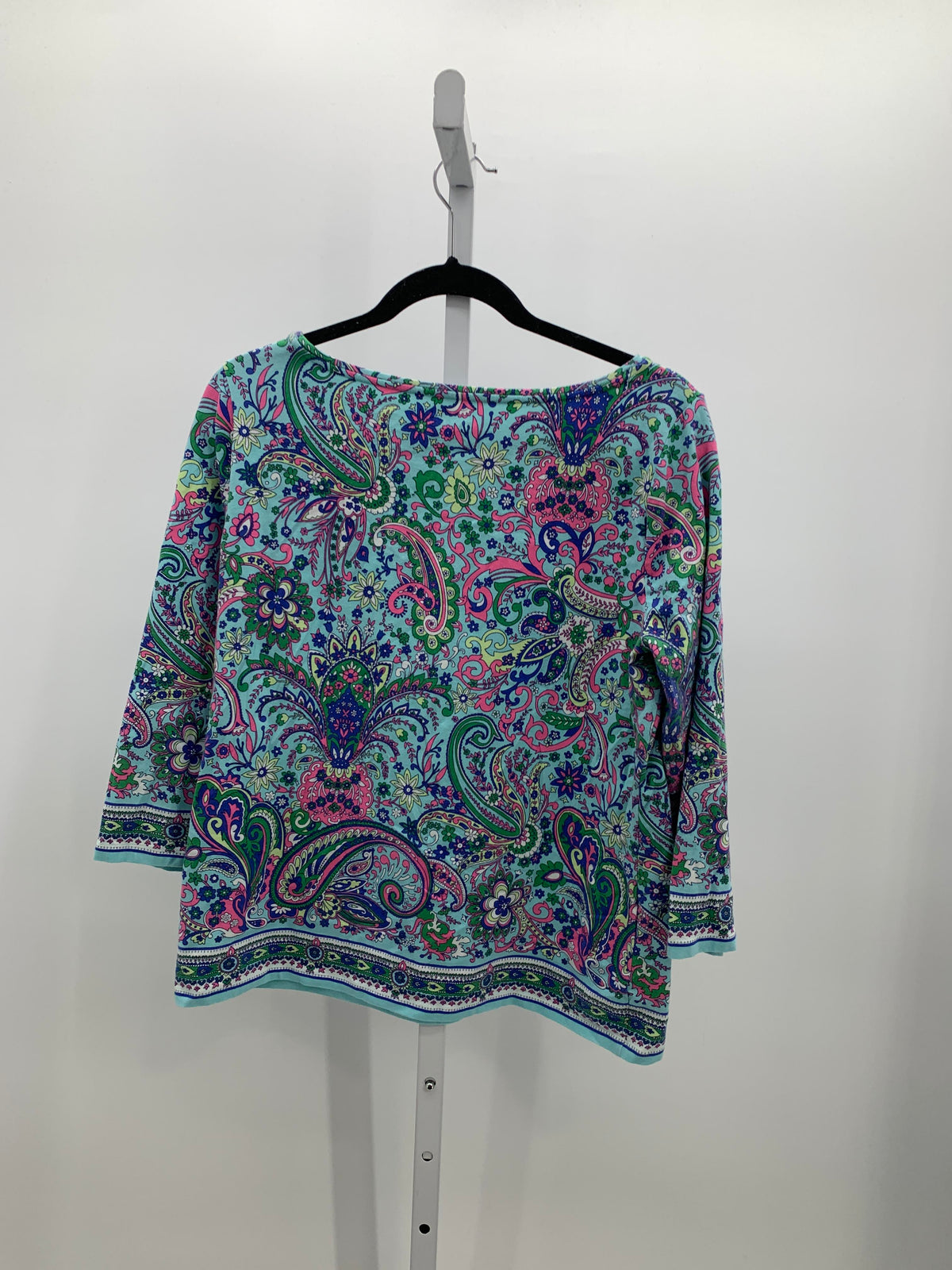 Talbots Size Large Misses 3/4 Sleeve Shirt