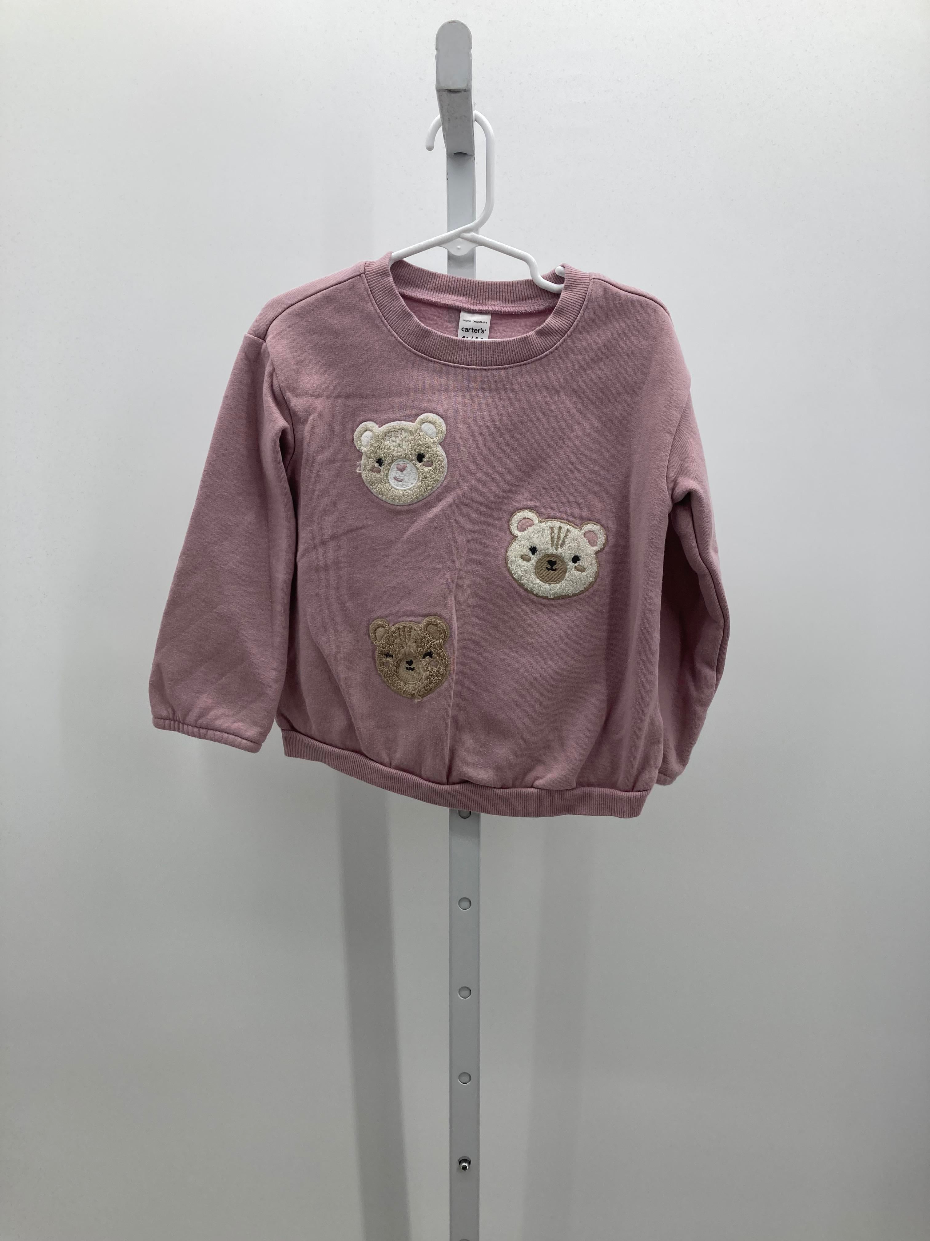 Carters Size 4T Girls Long Sleeve Shirt