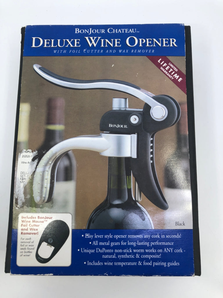 NIB DELUXE WINE OPENER.