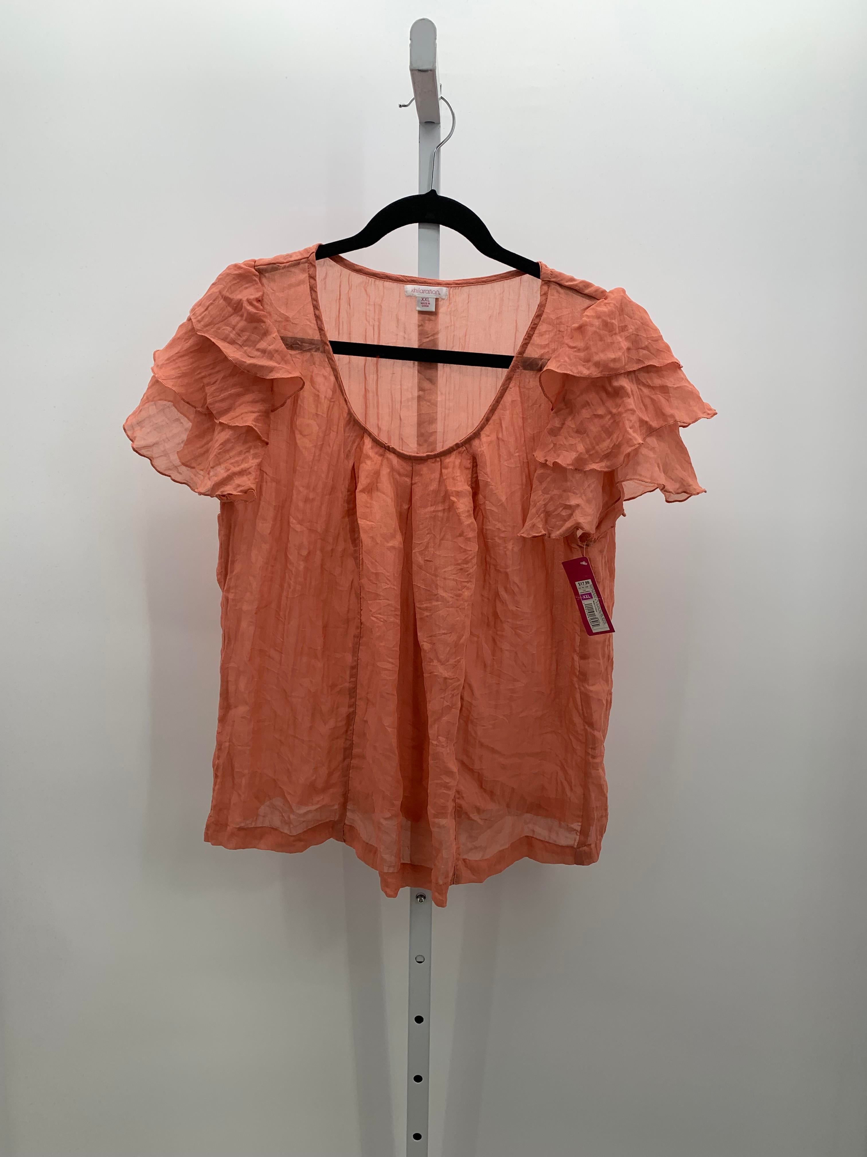 Xhilaration Size XXL Misses Short Sleeve Shirt