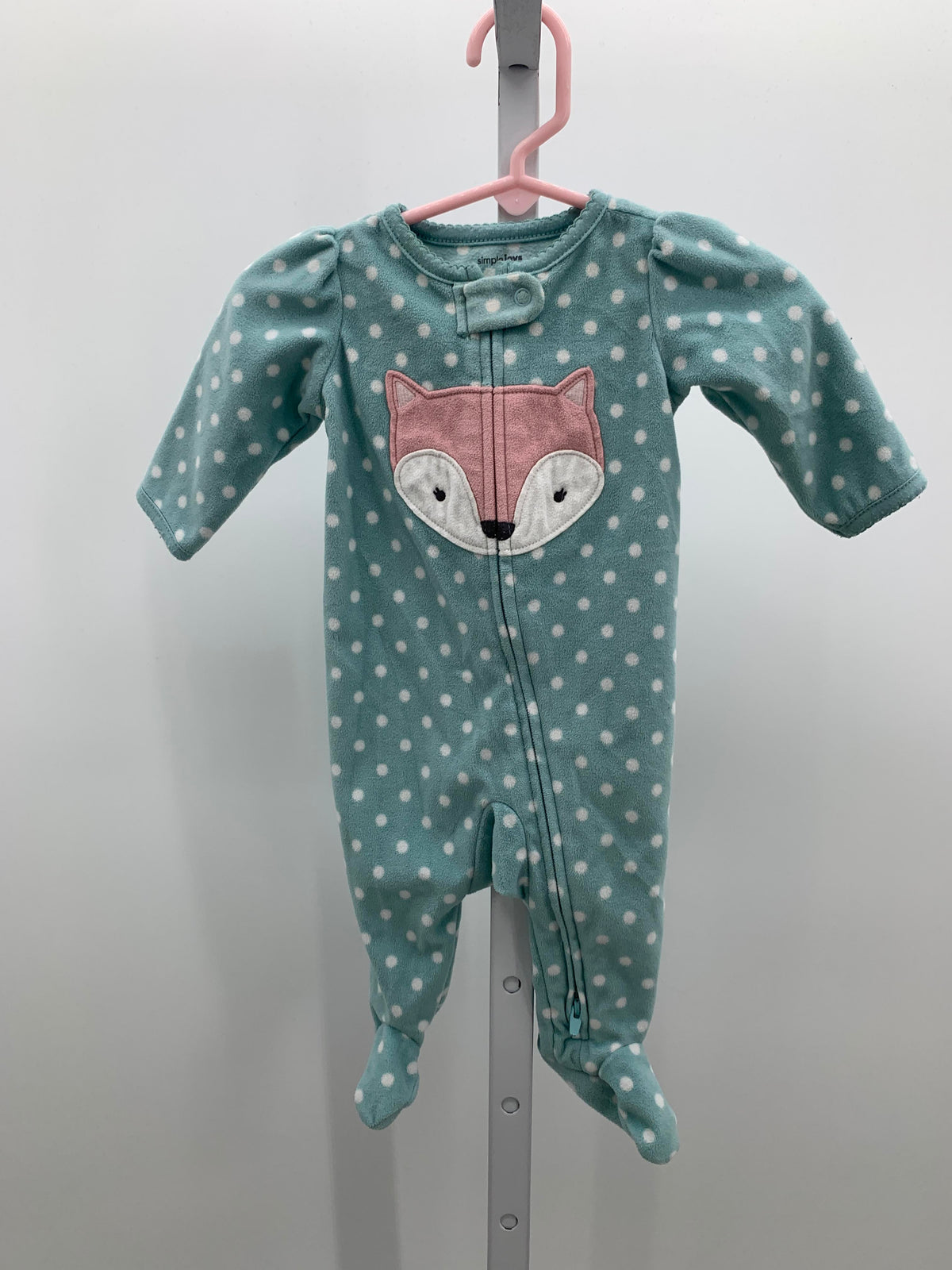 Simple Joys Size 0-3 months Girls Long Slv. Romper