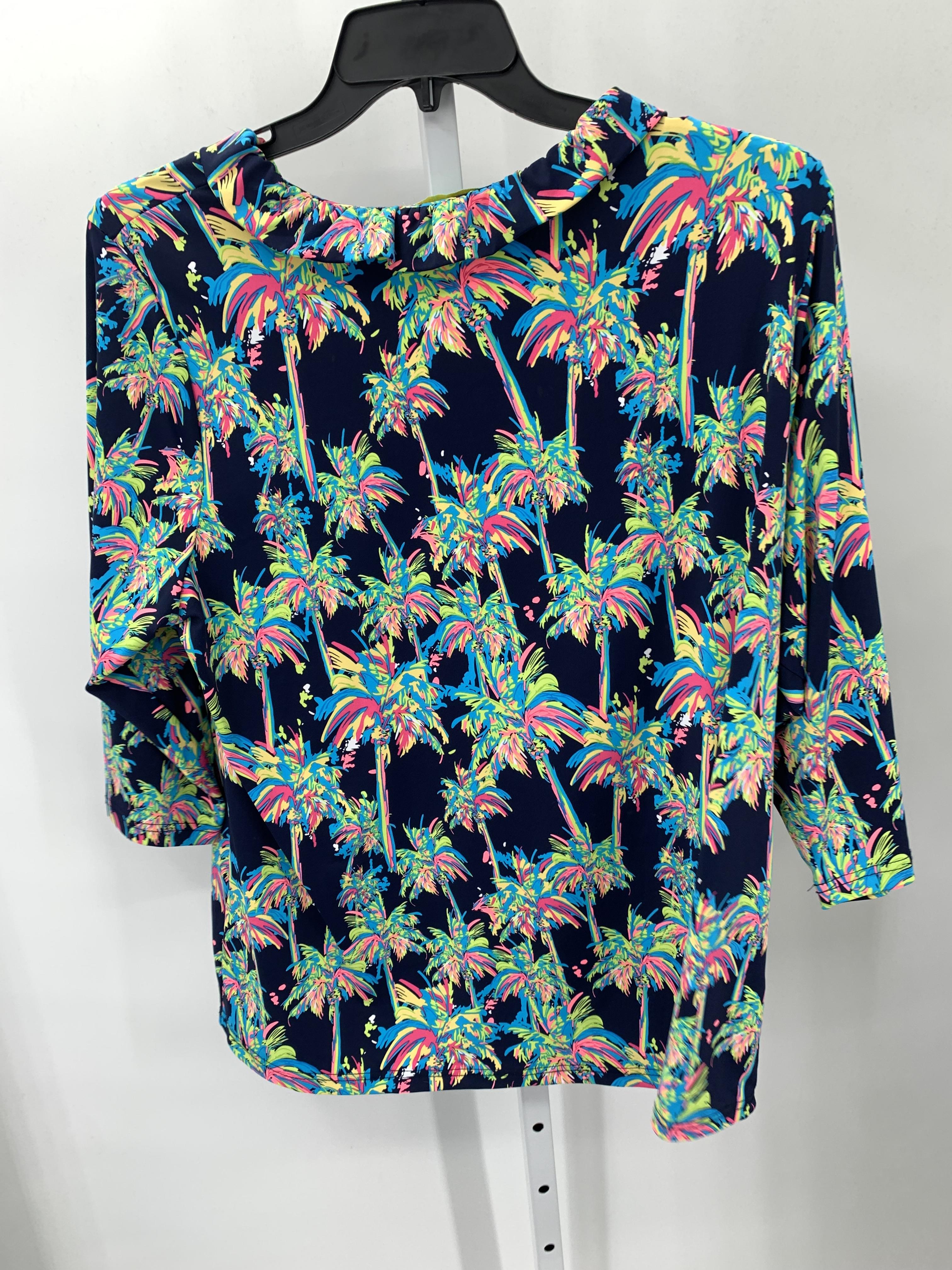 Size 1X Womens 3/4 Sleeve Shirt
