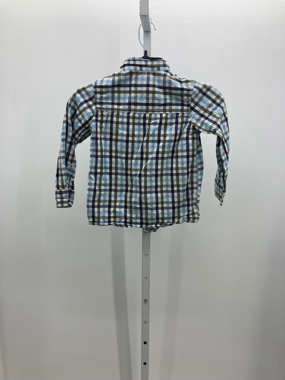 WHITE BLUE PLAID