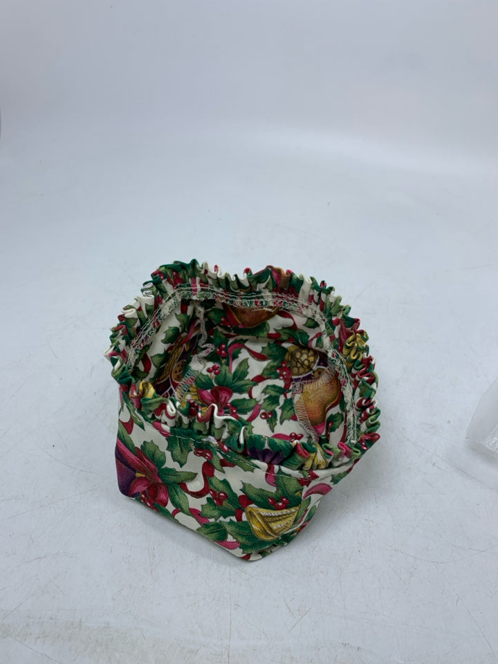 LONGABERGER LET IT SNOW 12 DAYS OF CHRISTMAS LINER IN BAG.