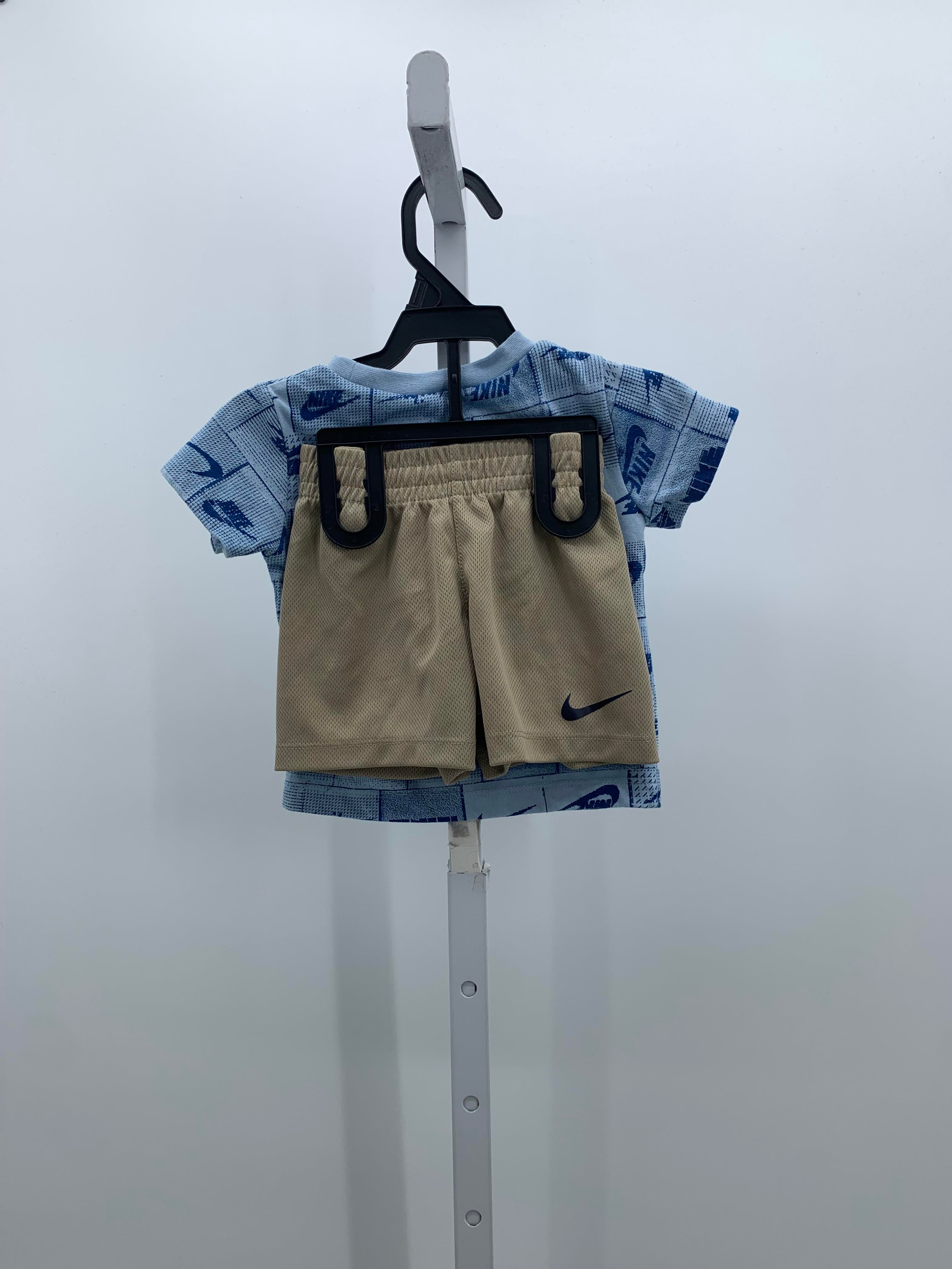 KNIT TEE BROWN SHORTS