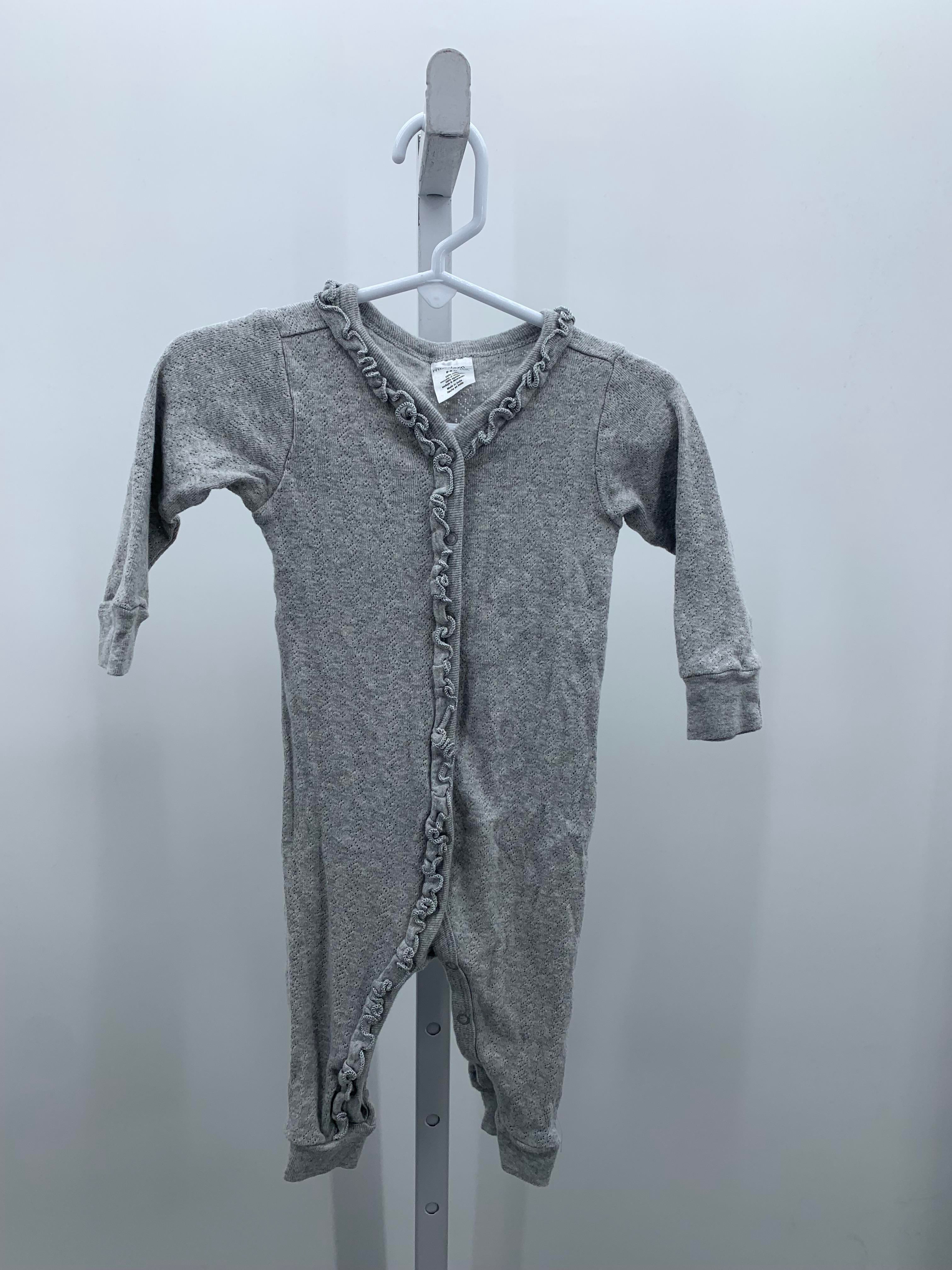 Modern Moments Size 6-9 mon Girls Long Slv. Romper