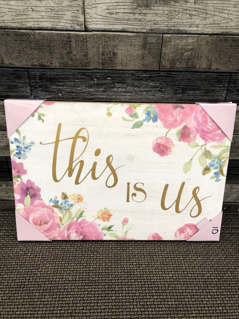 NIP THIS IS US WALL DECOR.