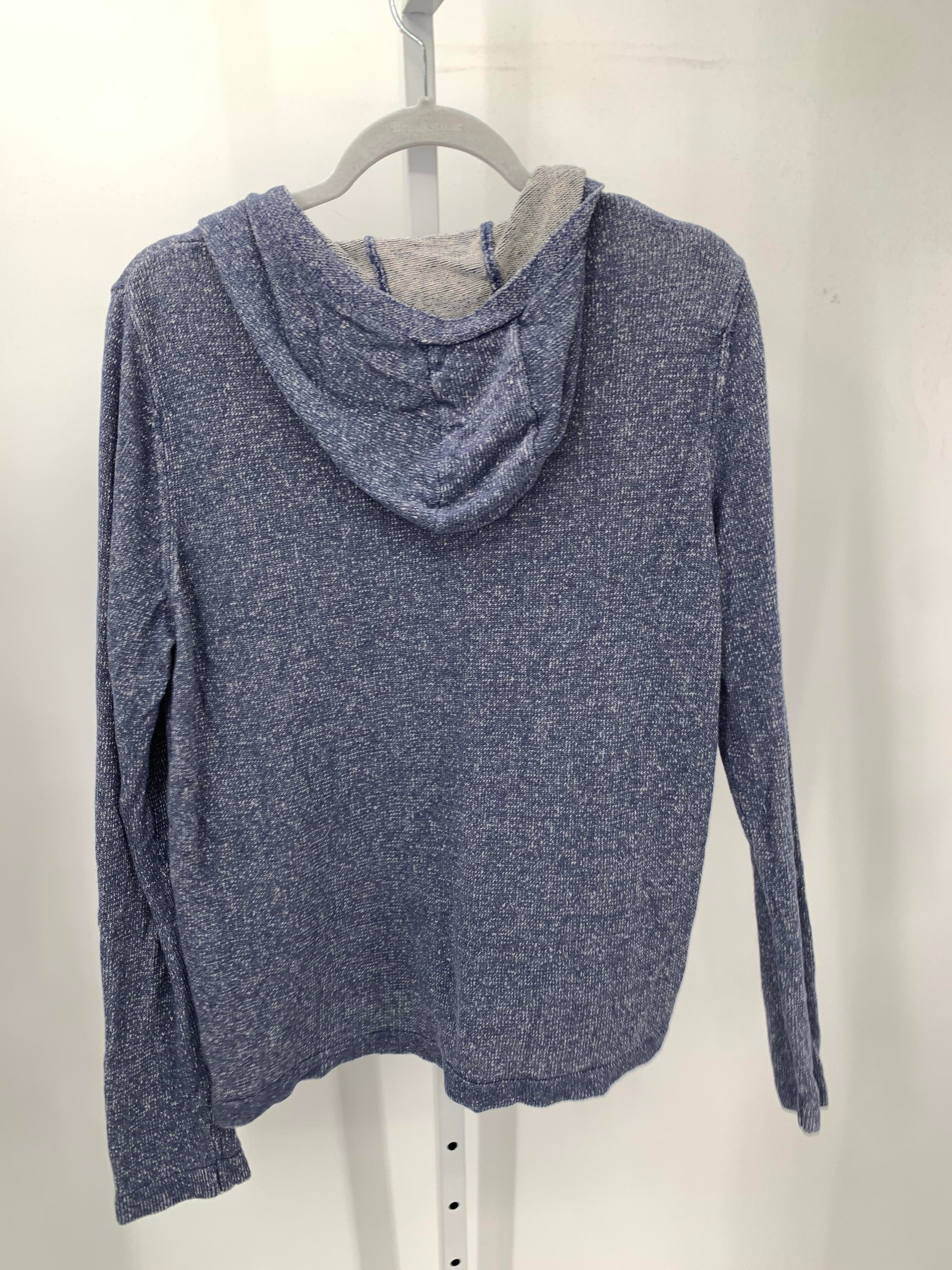 HOODED VNECK KNIT