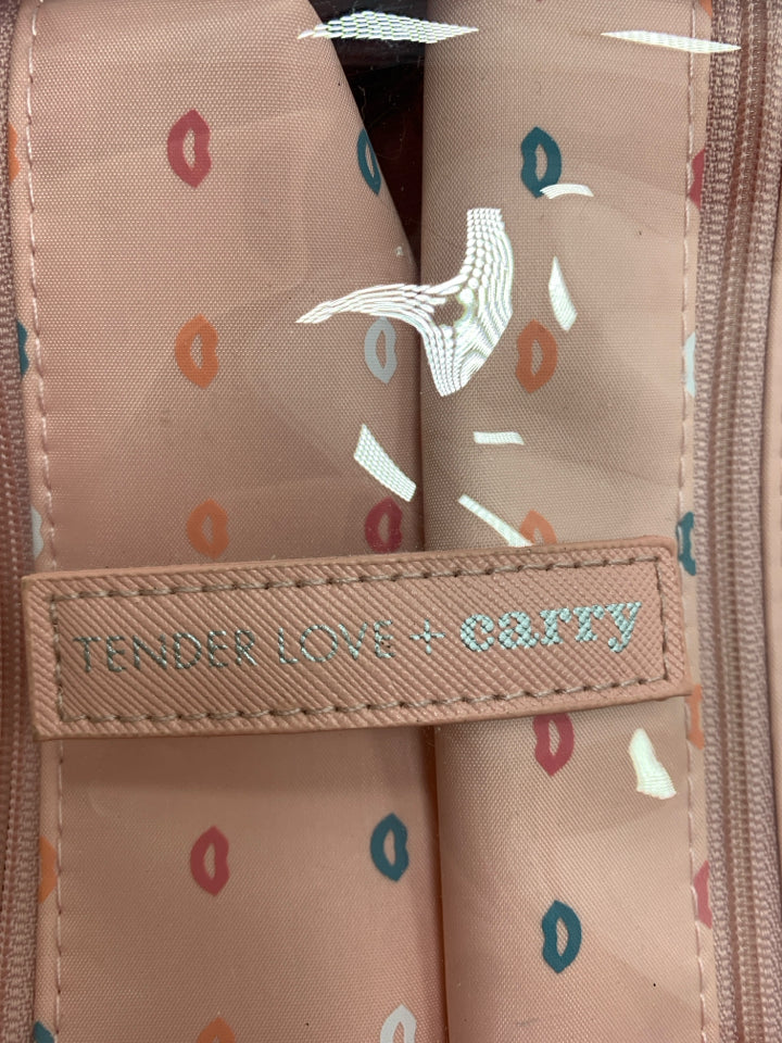 3PC PINK TRAVEL POUCH KIT.