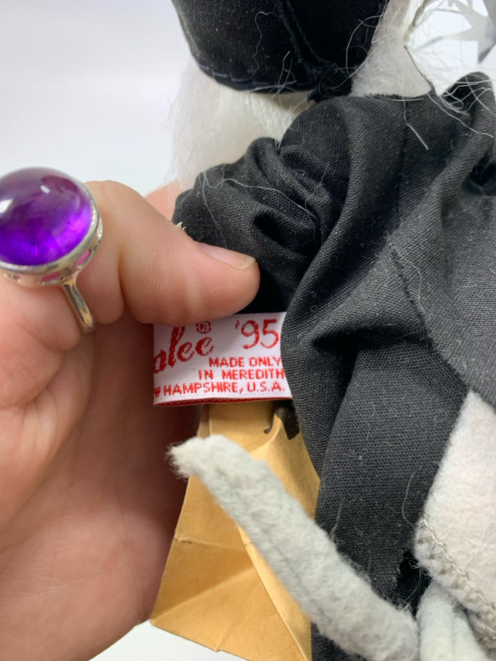 VTG GREY WIZARD MOUSE W/ TRICK OR TREAT BAG 1995.