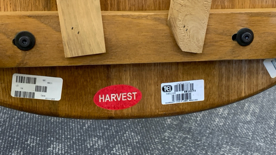 WOOD HIGH BACK ROCKING CHAIR.