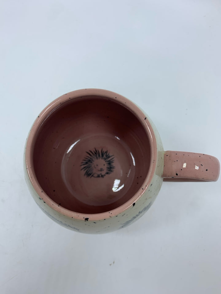 PINK HEDGEHOG MUG.