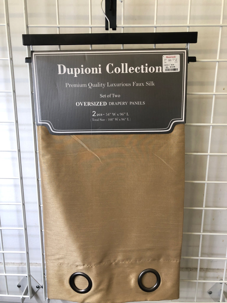 2pc NIP PANELS DUPIONI COLLECTION.