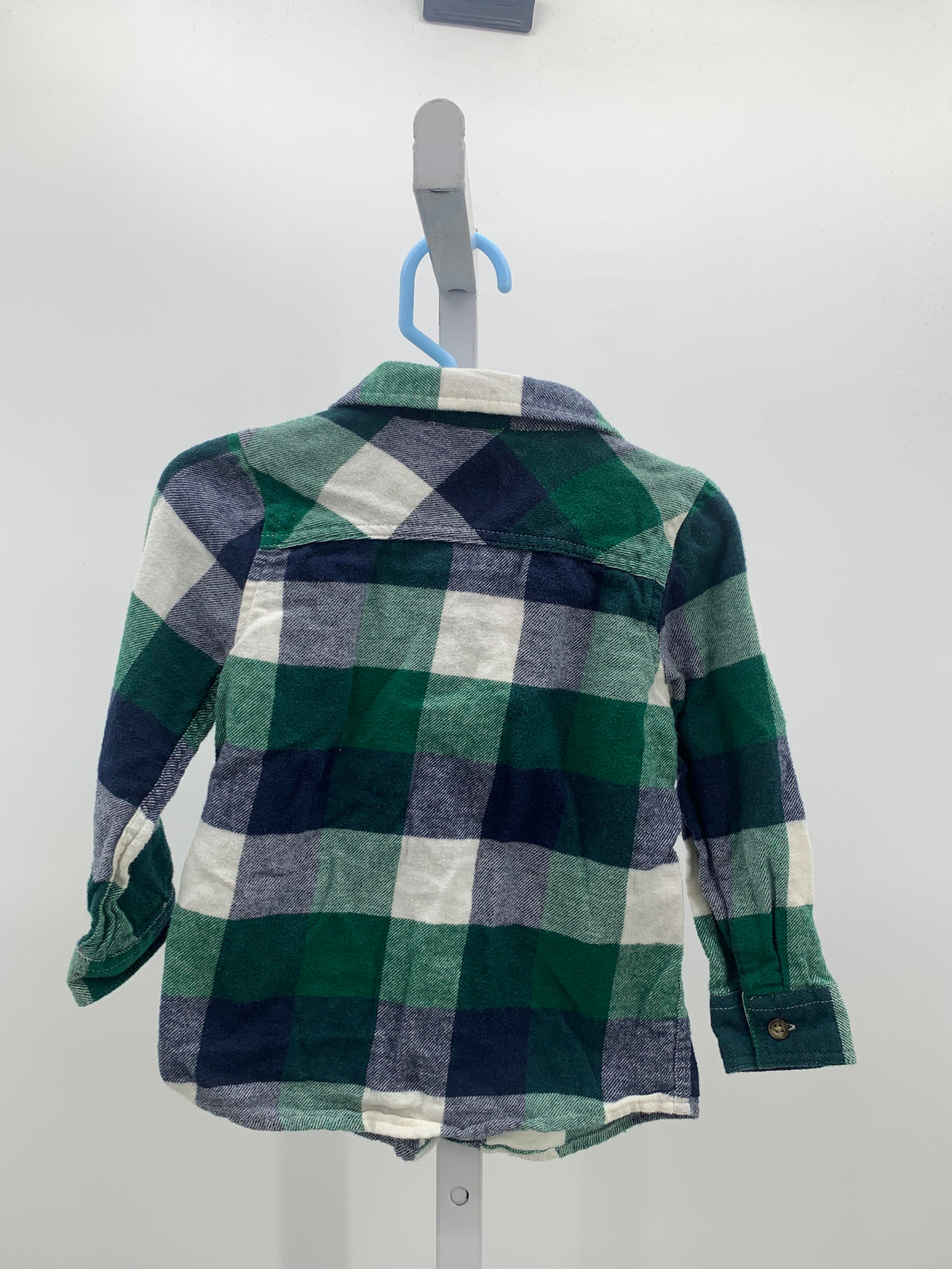 NAVY WHITE PLAID