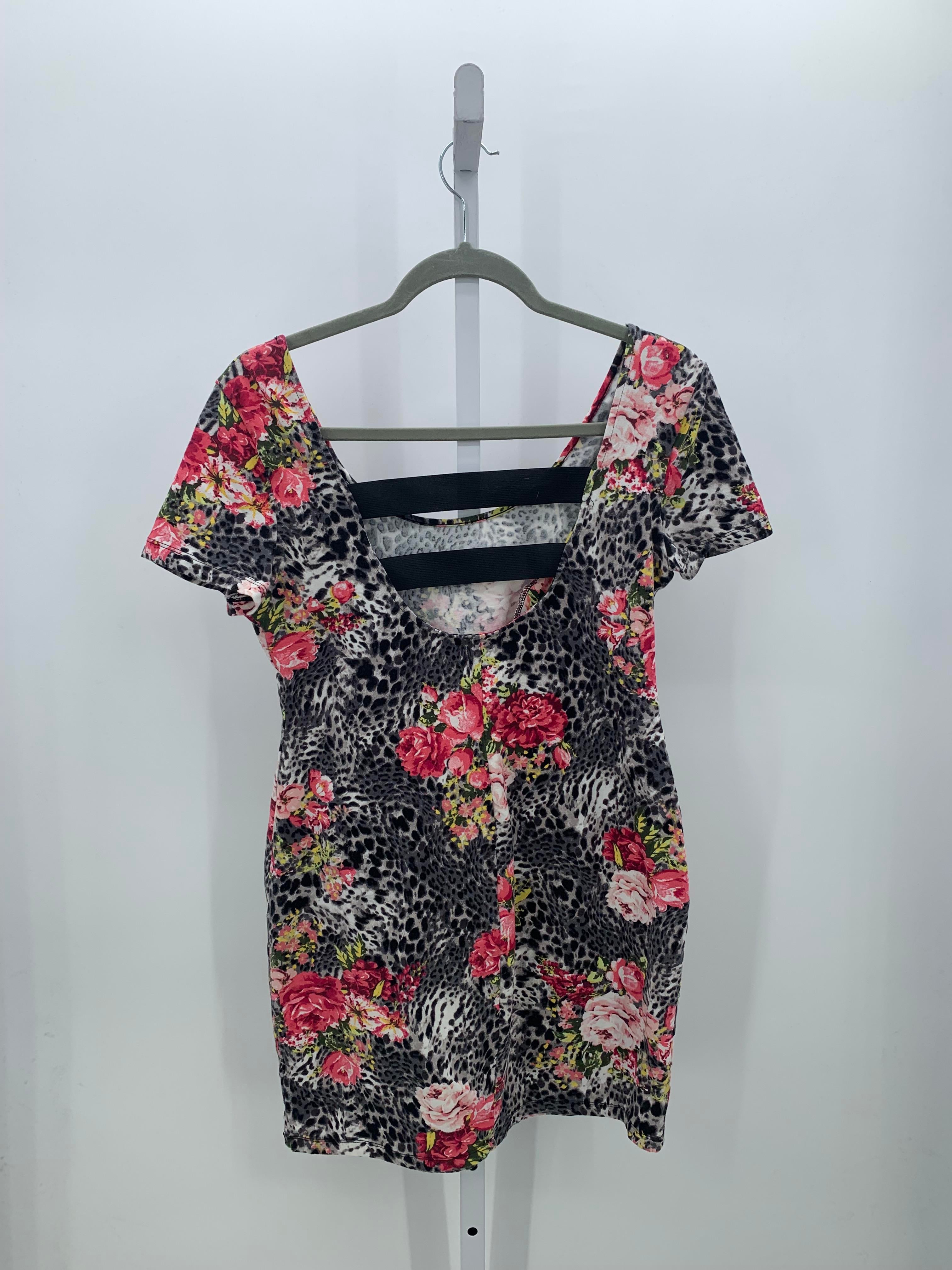 Material Girl Size Extra Large Juniors Short Sleeve Dress