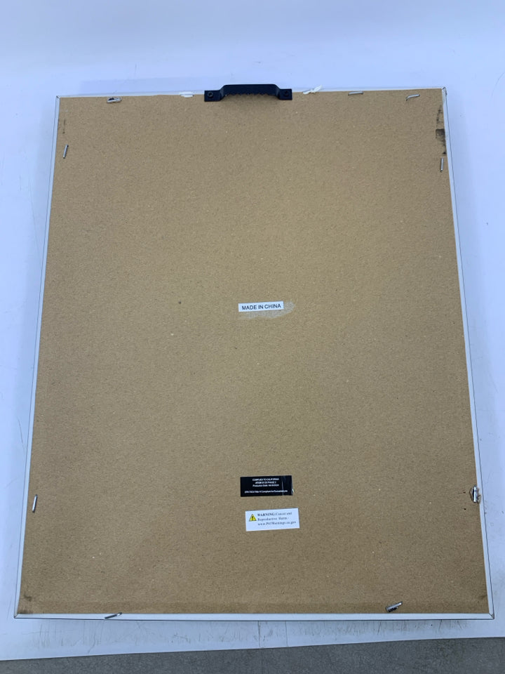 ASSORTED DOGS W/ BOW TIES FRAMED CANVAS.