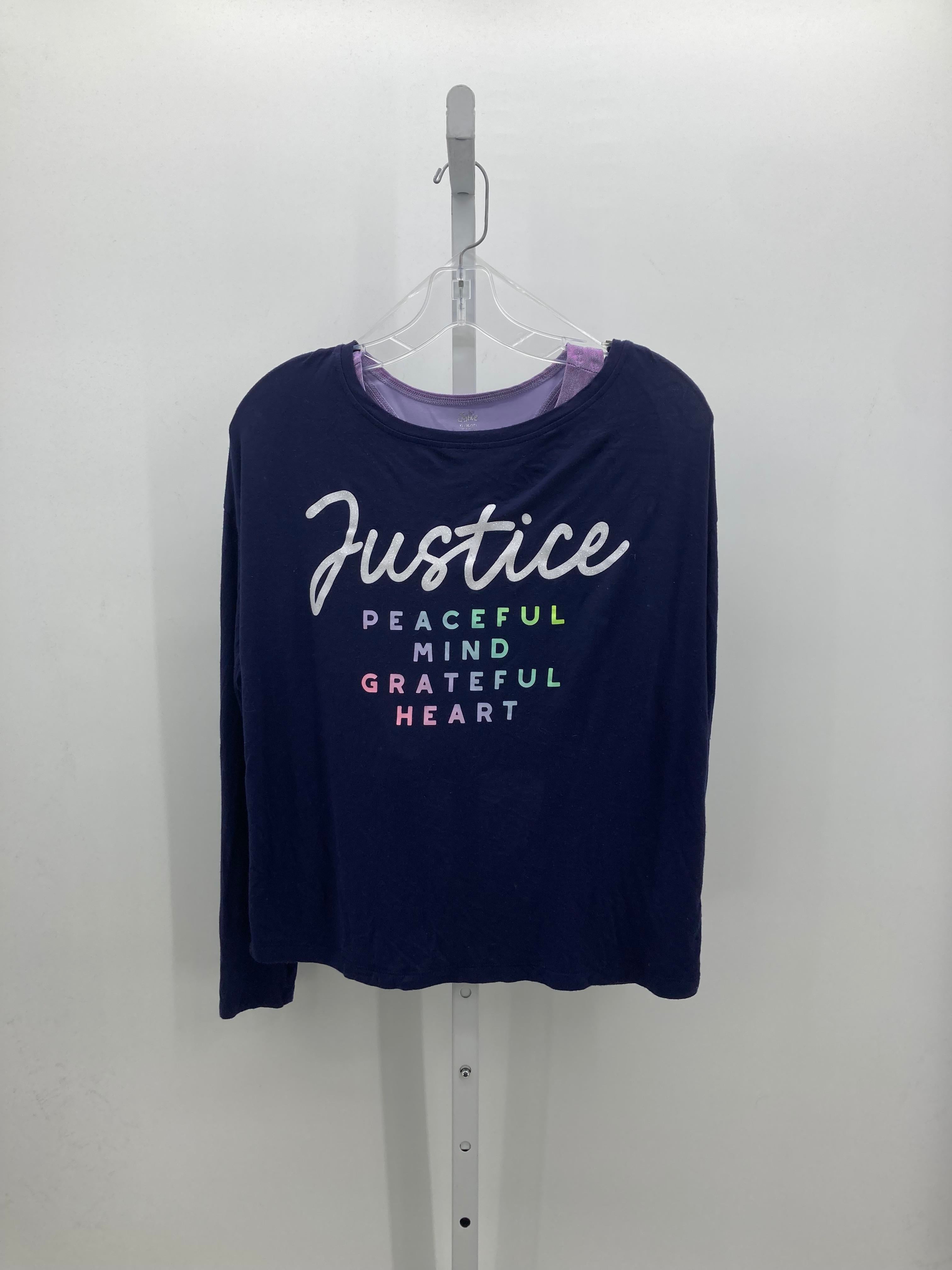 Justice Size 16-18 Girls Long Sleeve Shirt