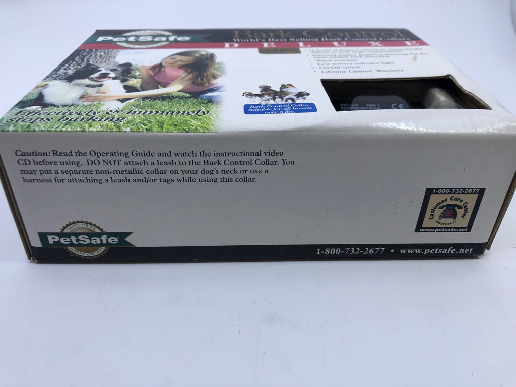 NIB BARK CONTROL DELUXE COLLAR-PETSAFE