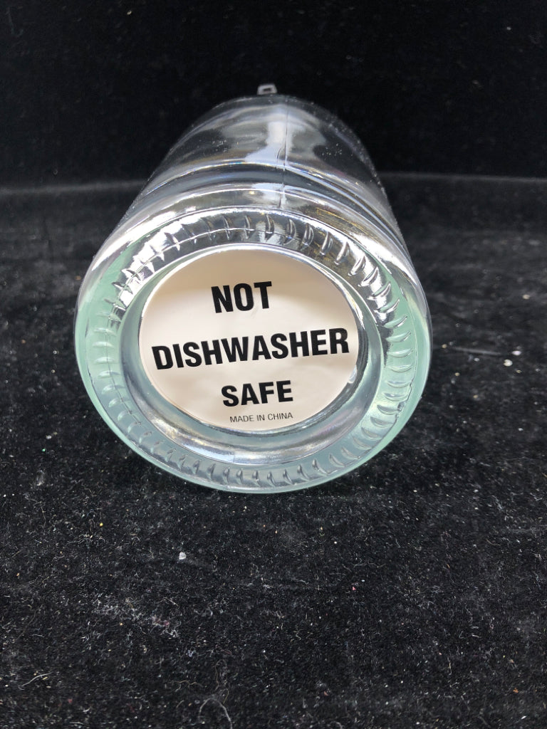 NEW CLEAR GLASS SOAP DISPENSER.
