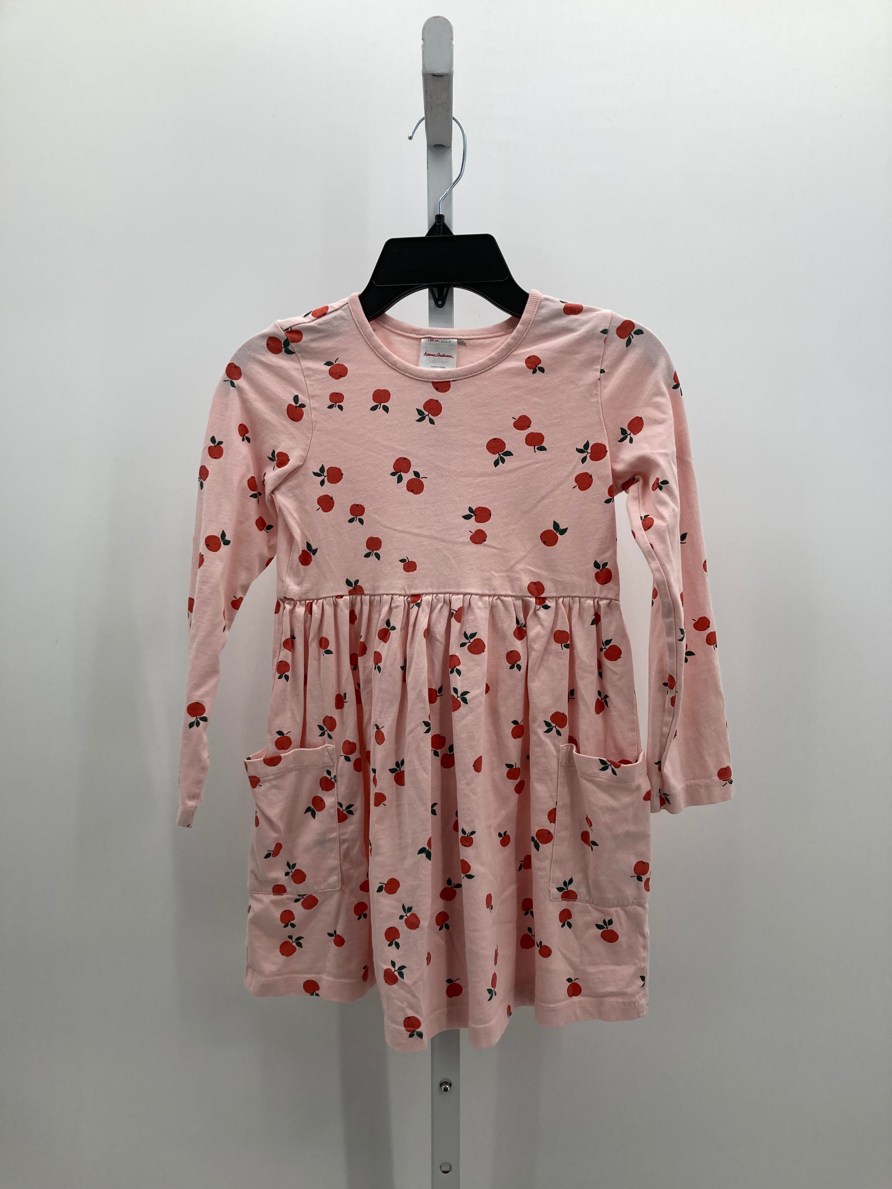 Hanna Anderson Size 6-7 Girls Long Sleeve Dress