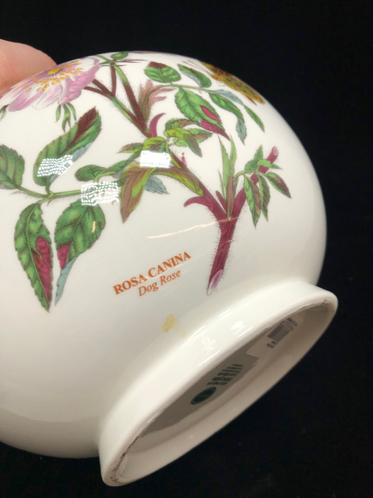 LG DOG ROSE GLOBE VASE- BOTANIC GARDEN.