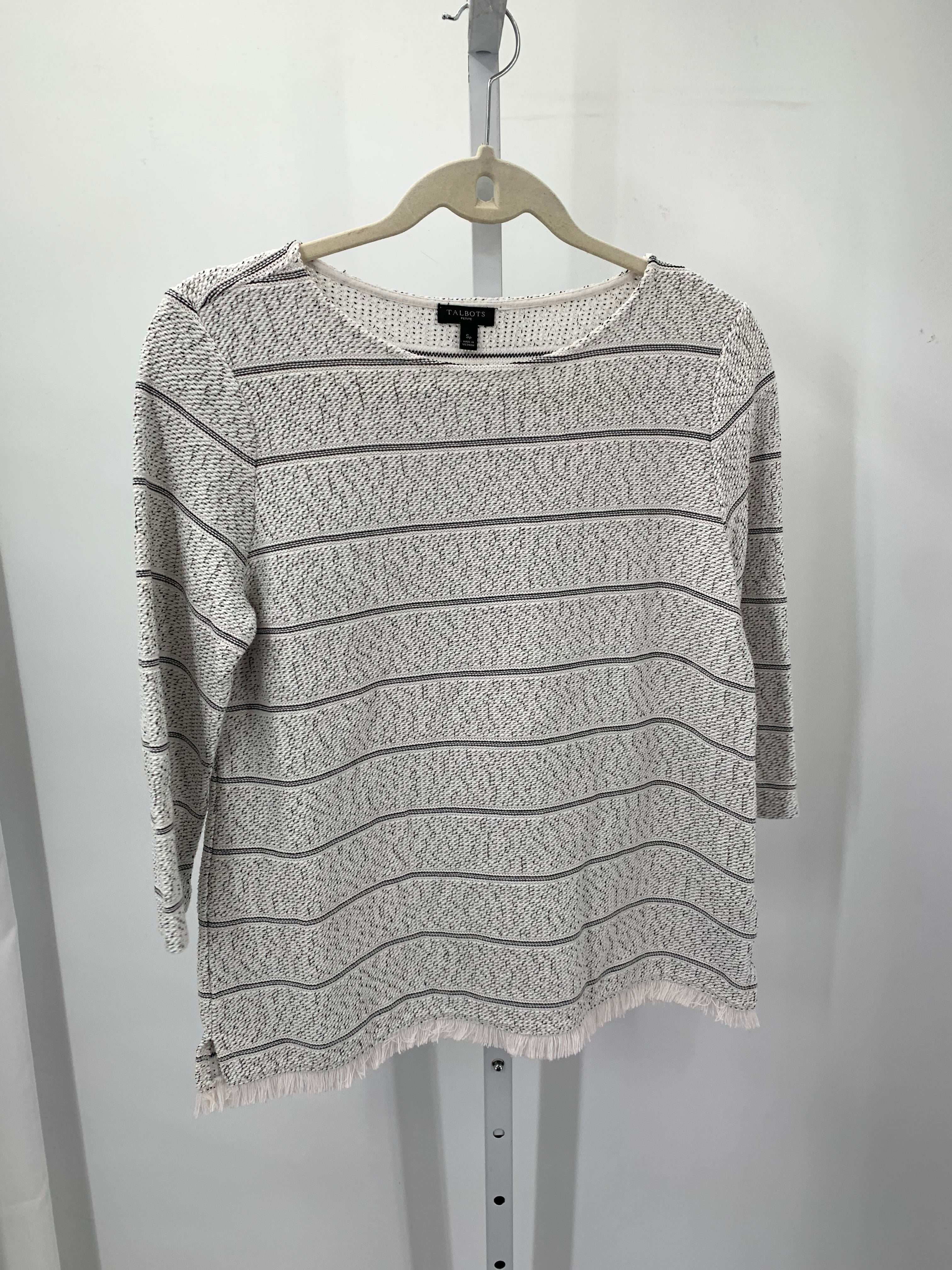 Talbots Size Small Petite Petite 3/4 Sleeve Shirt