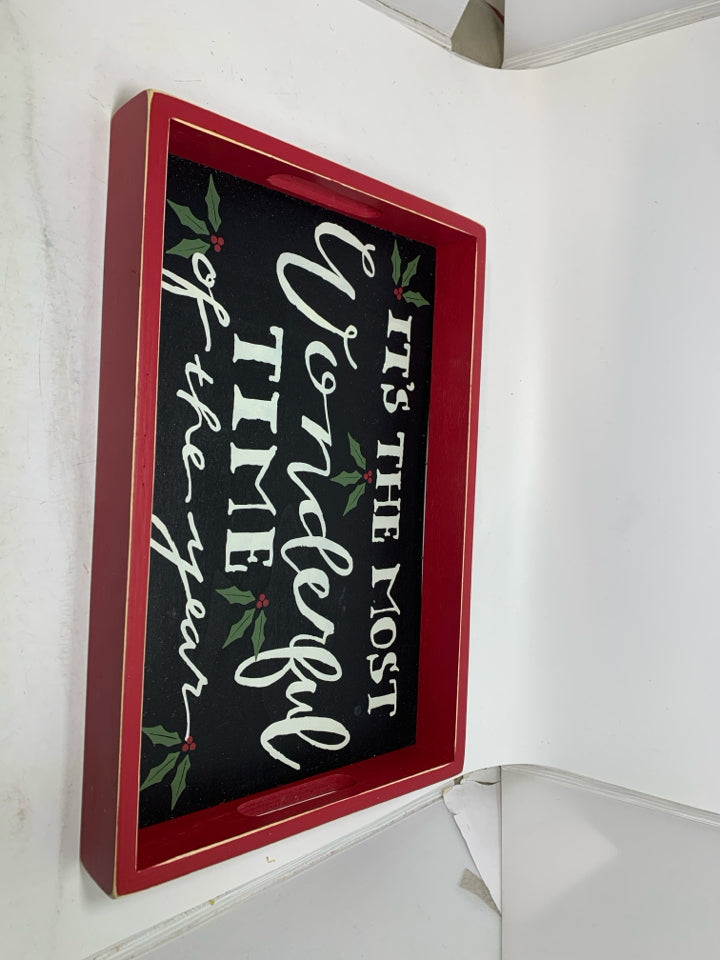 THE MOST WONDERFUL TIME OF THE YEAR TRAY.