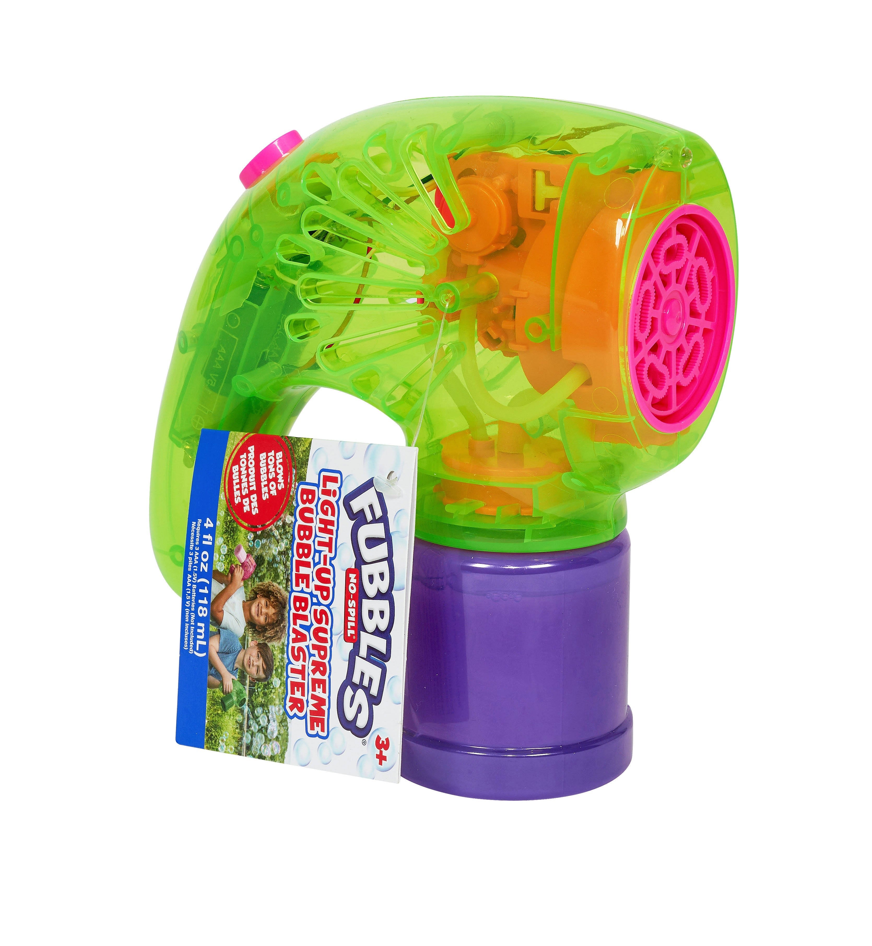New - Fubbles Light Up Supreme Bubble Blaster