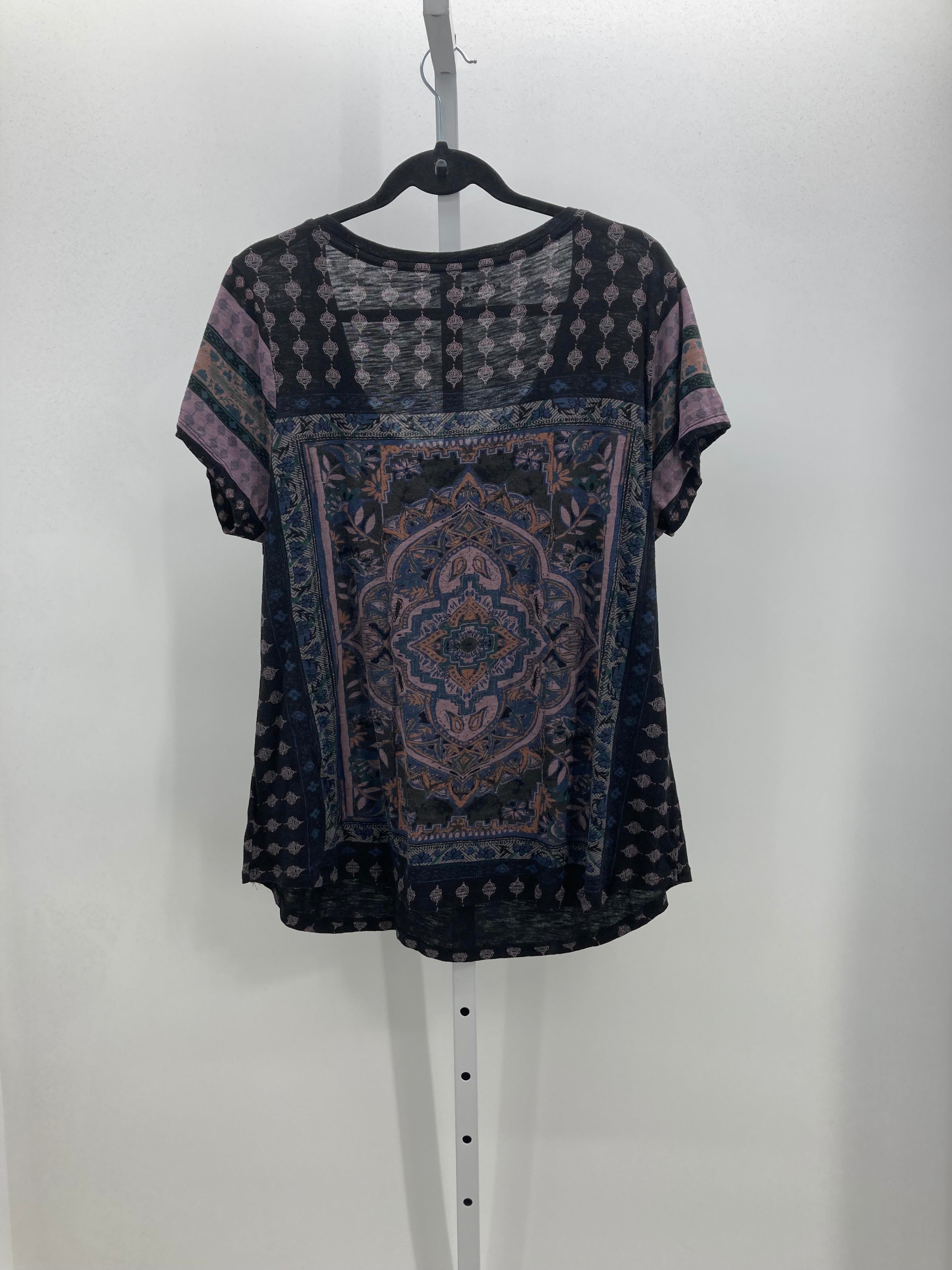 Lucky Brand Size 1X Womens Short Sleeve Shirt
