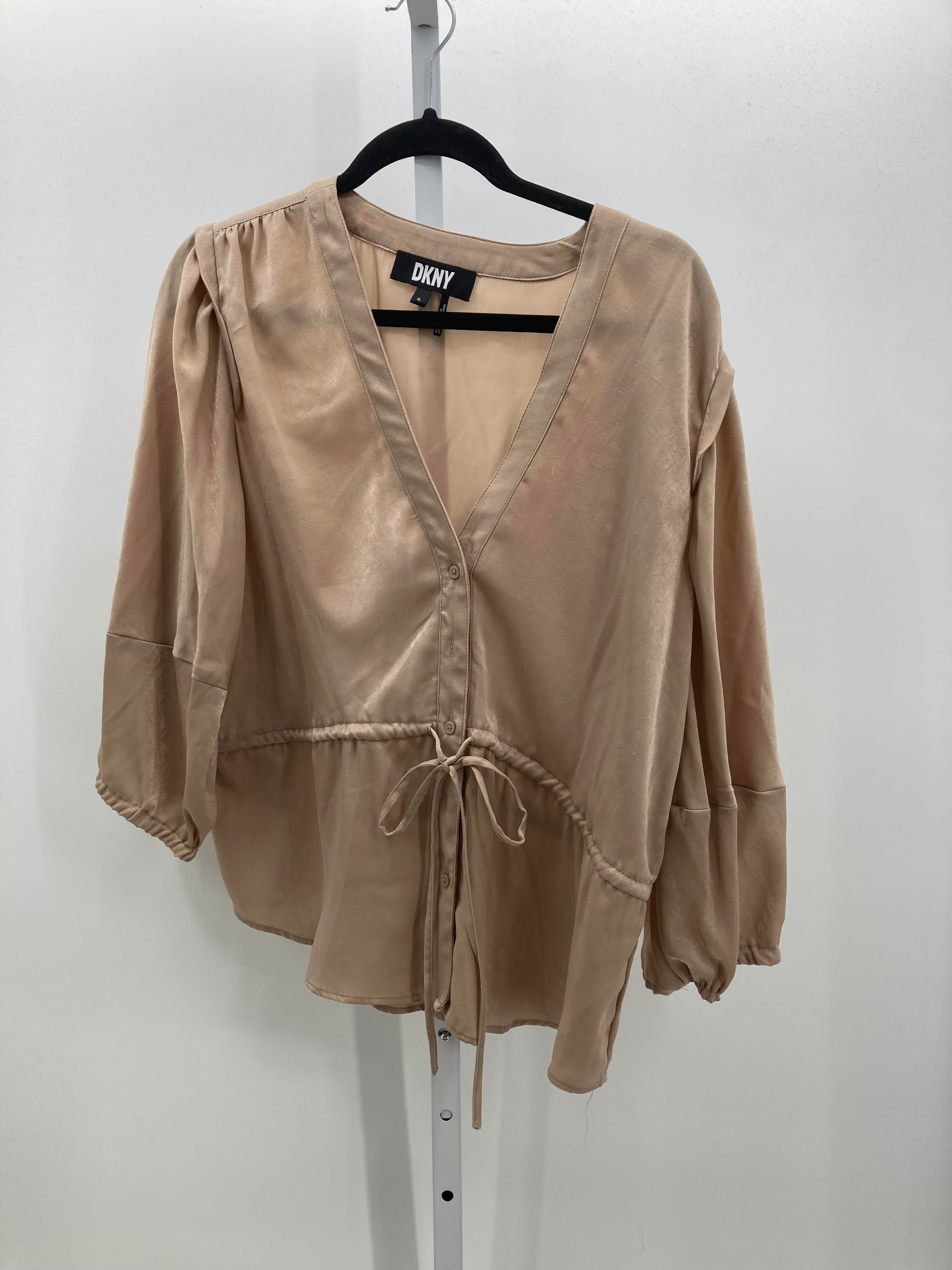 DKNY Size Extra Large Misses Long Sleeve Shirt