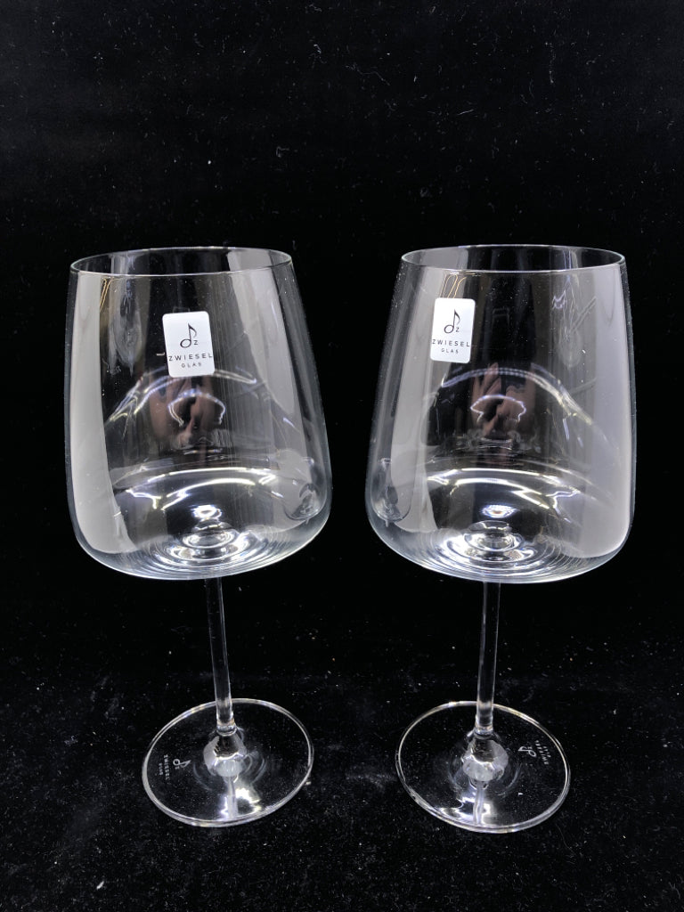 NIB 2 ZWIESEL WINE GLASSES.