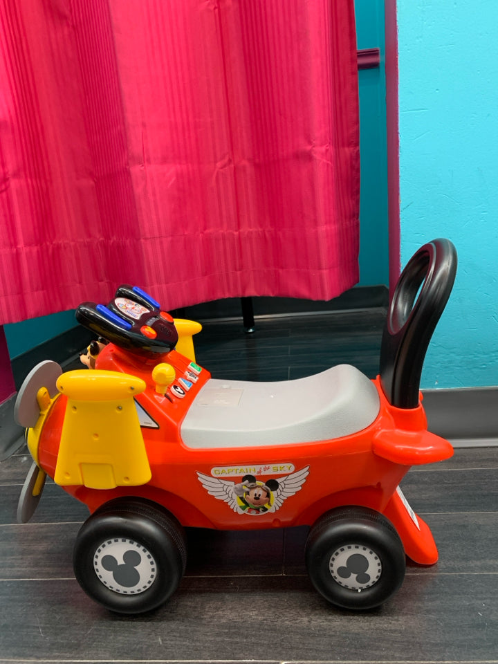 Kiddieland Disney Mickey Mouse Plane Light & Sound Activity Ride-On, 20.