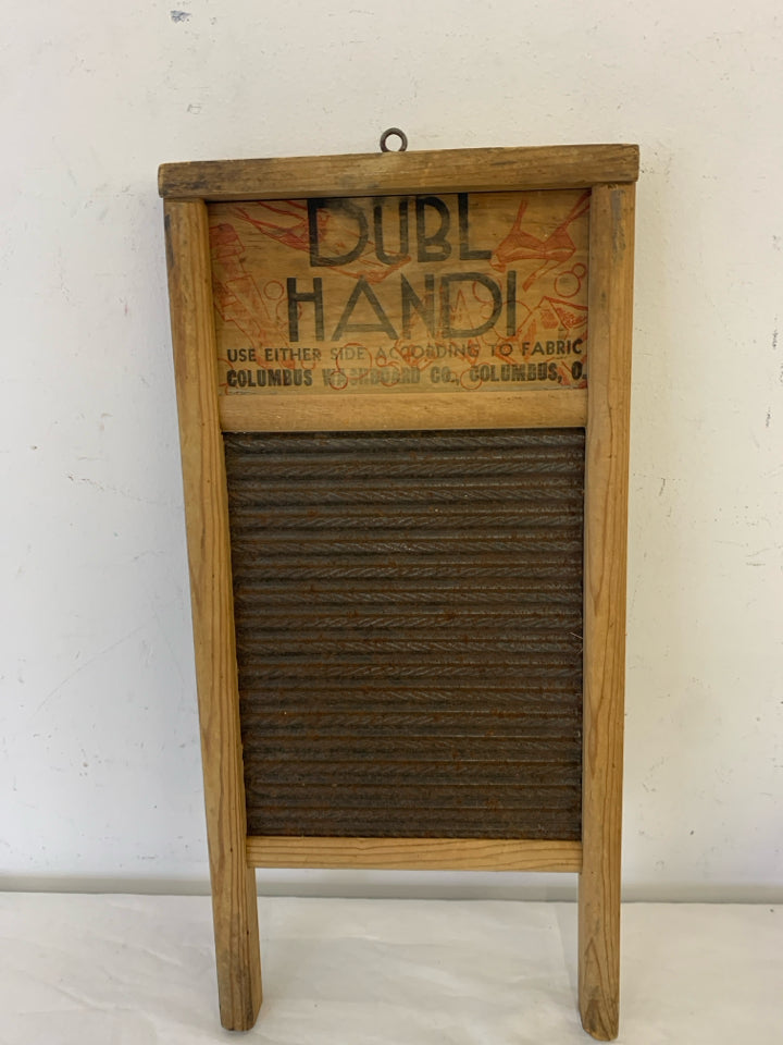 VTG WASH BOARD DUBL HANDI COLUMBUS OH.