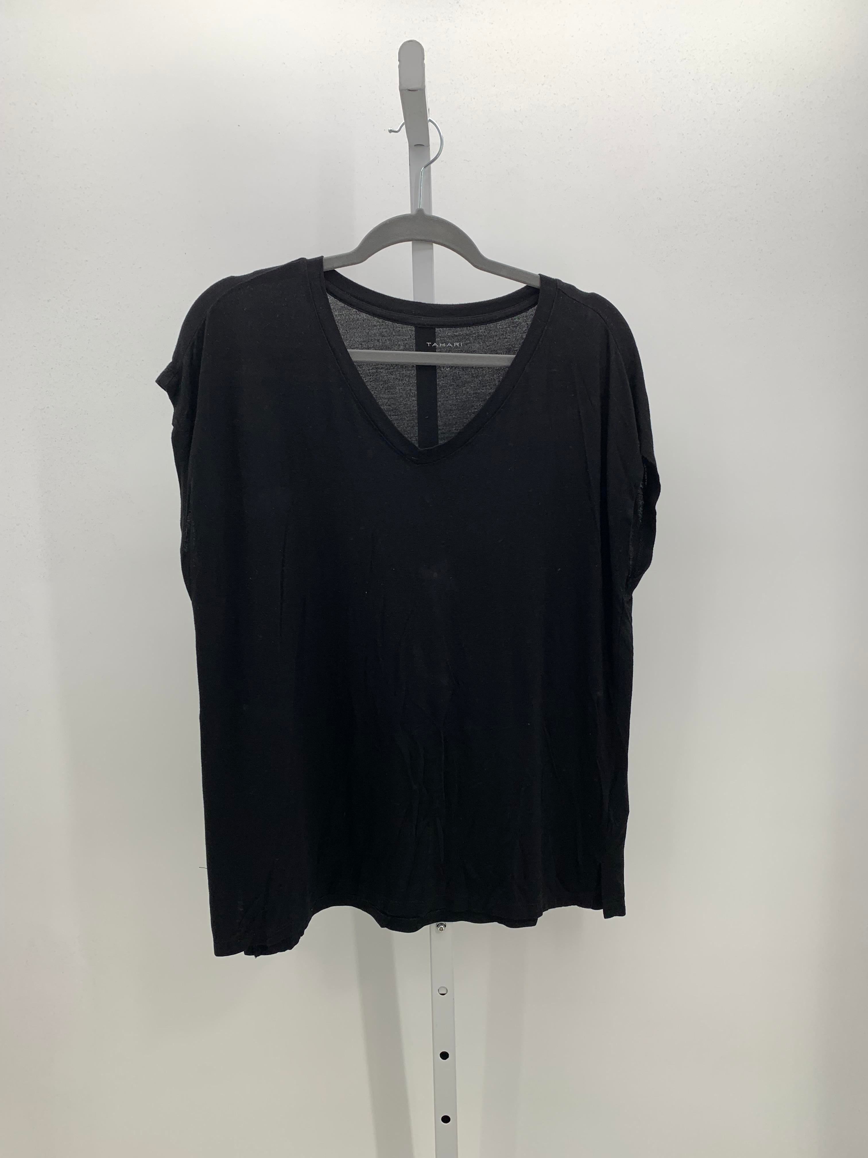 Tahari Size Large Misses Short Sleeve Shirt