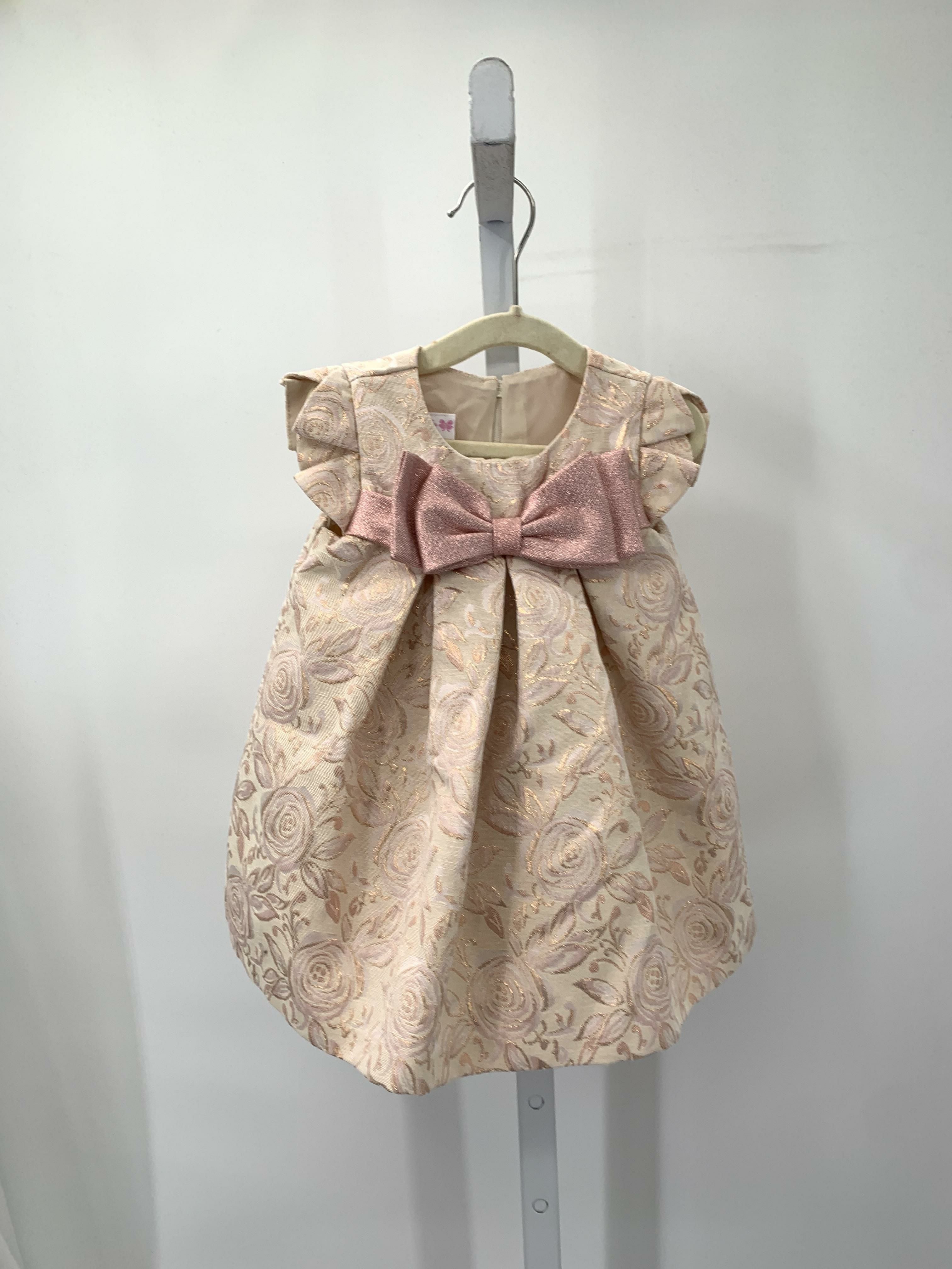Bonnie Baby Size 6-9 mon Girls Short Sleeve Dress