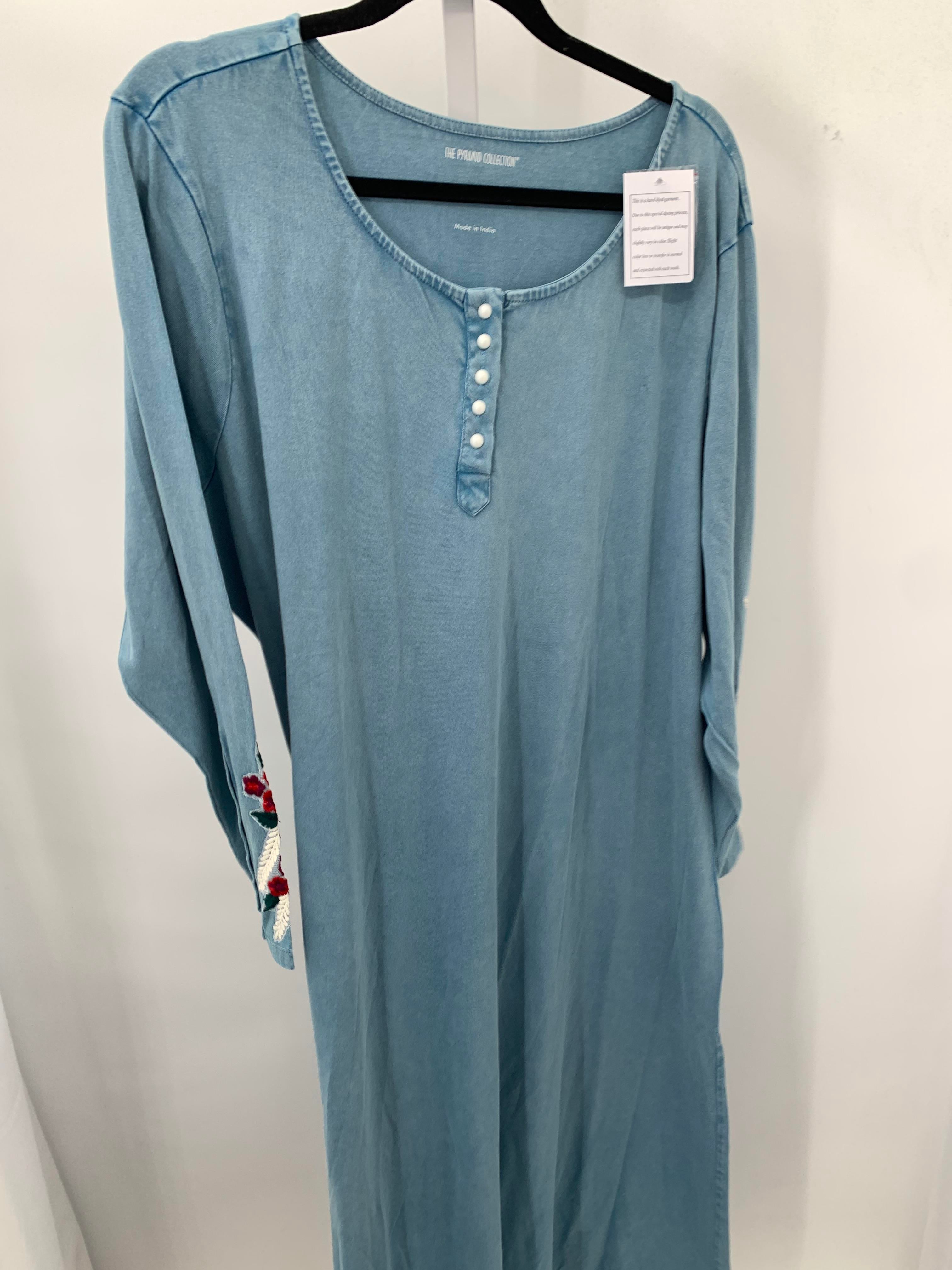 Size 1X Womens Long Sleeve Dress
