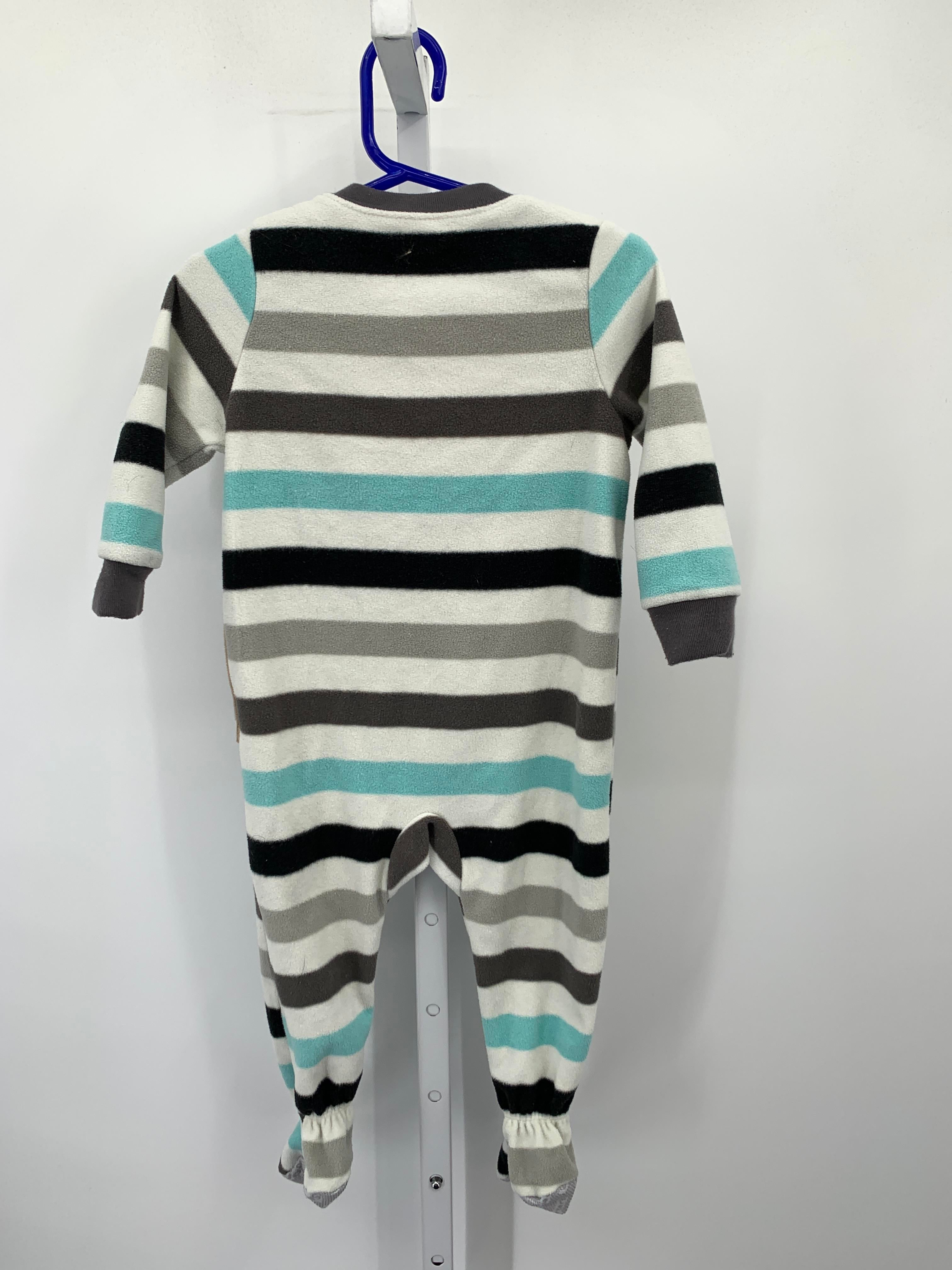 BLUE GREY STRIPES FLEECE