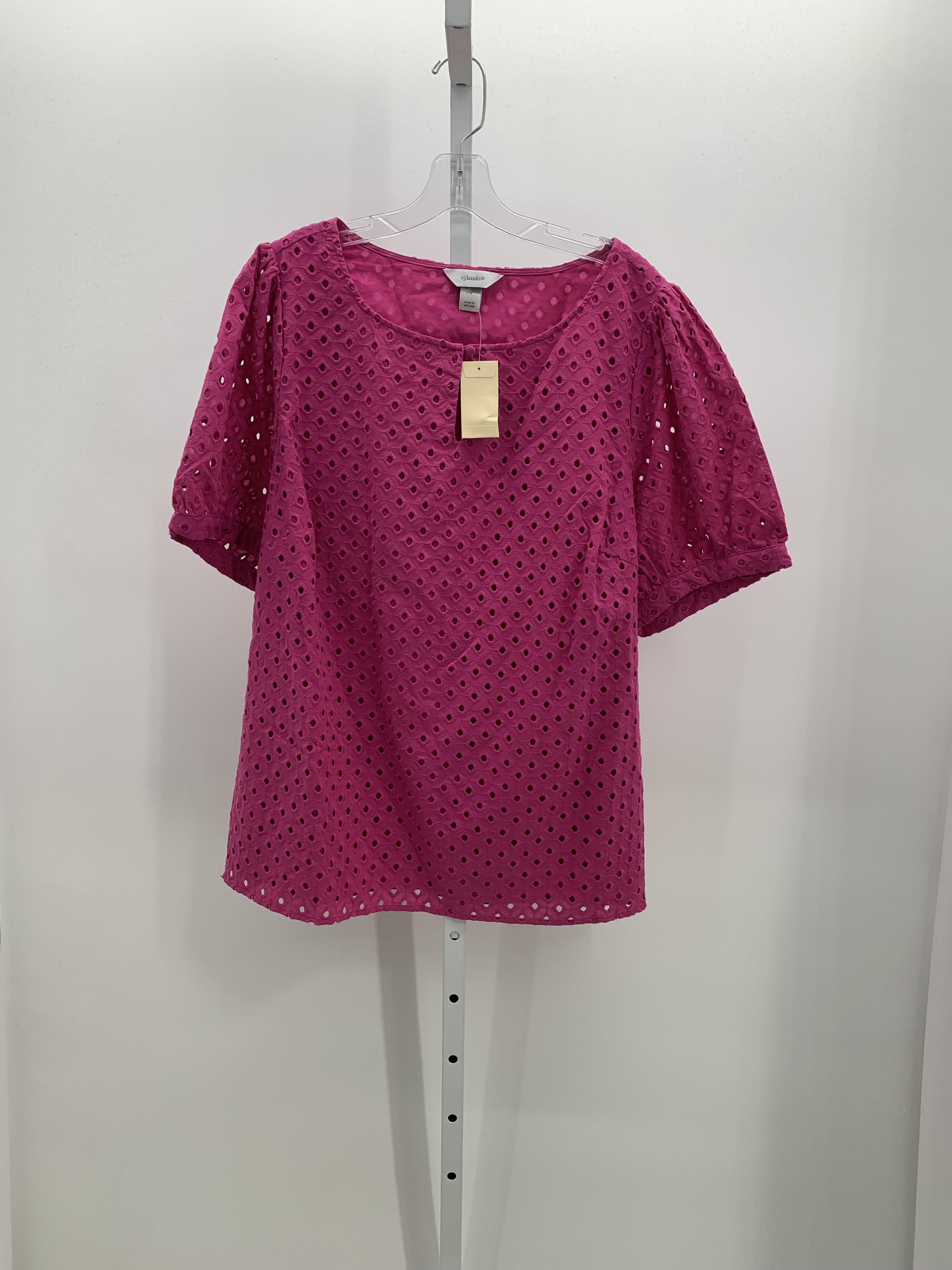CJ Banks Size 1X Womens Short Sleeve Shirt