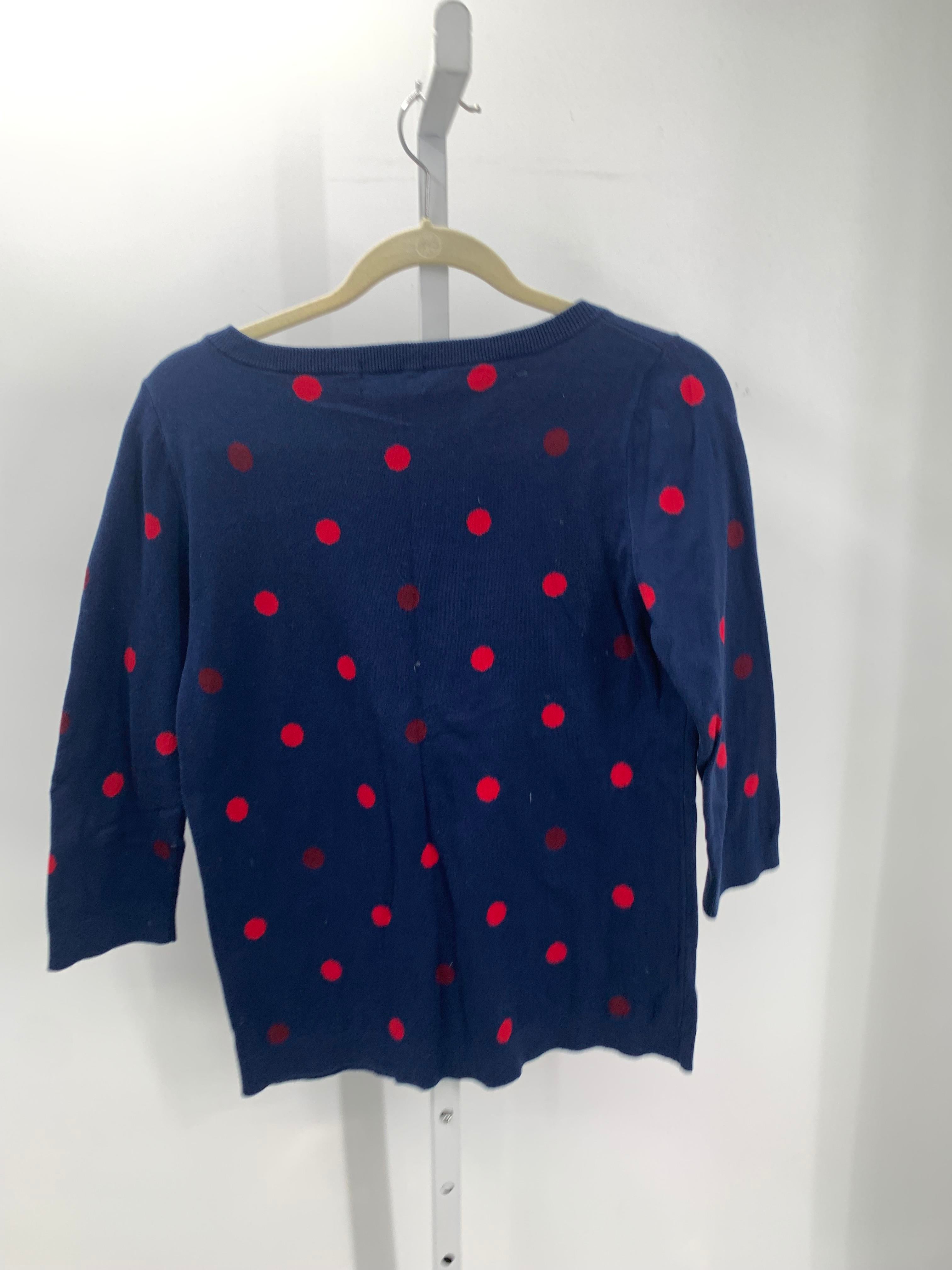 Lands End Size Medium Misses Long Slv Sweater