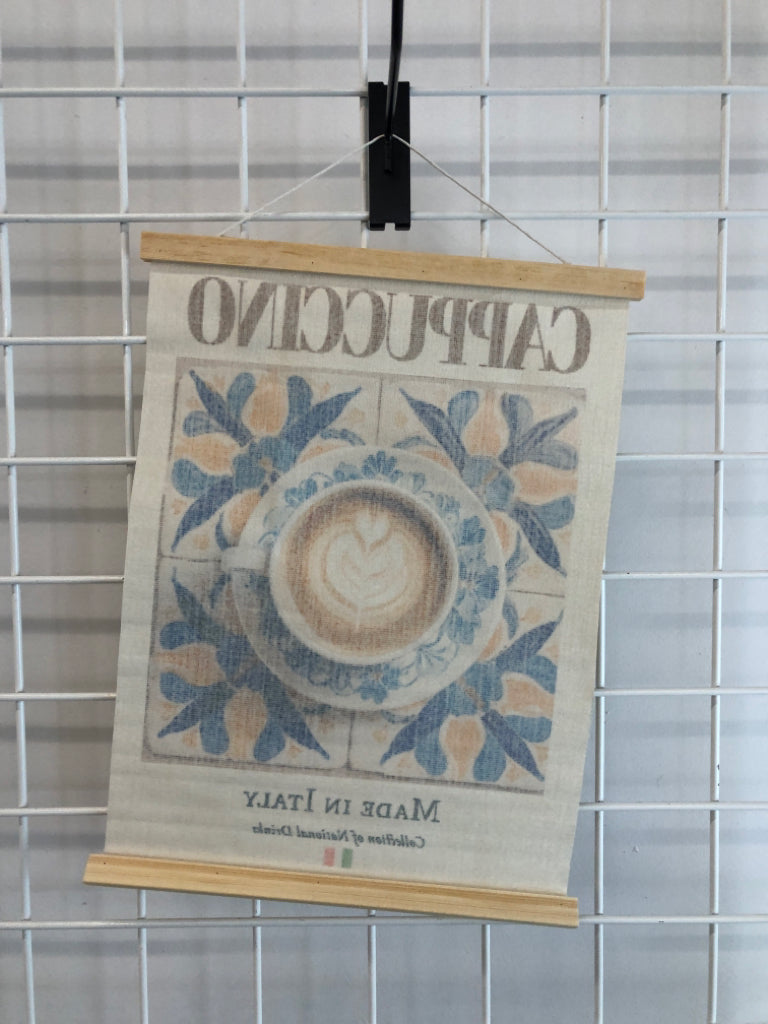 ROLL-UP CAPPUCCINO TAPESTRY.