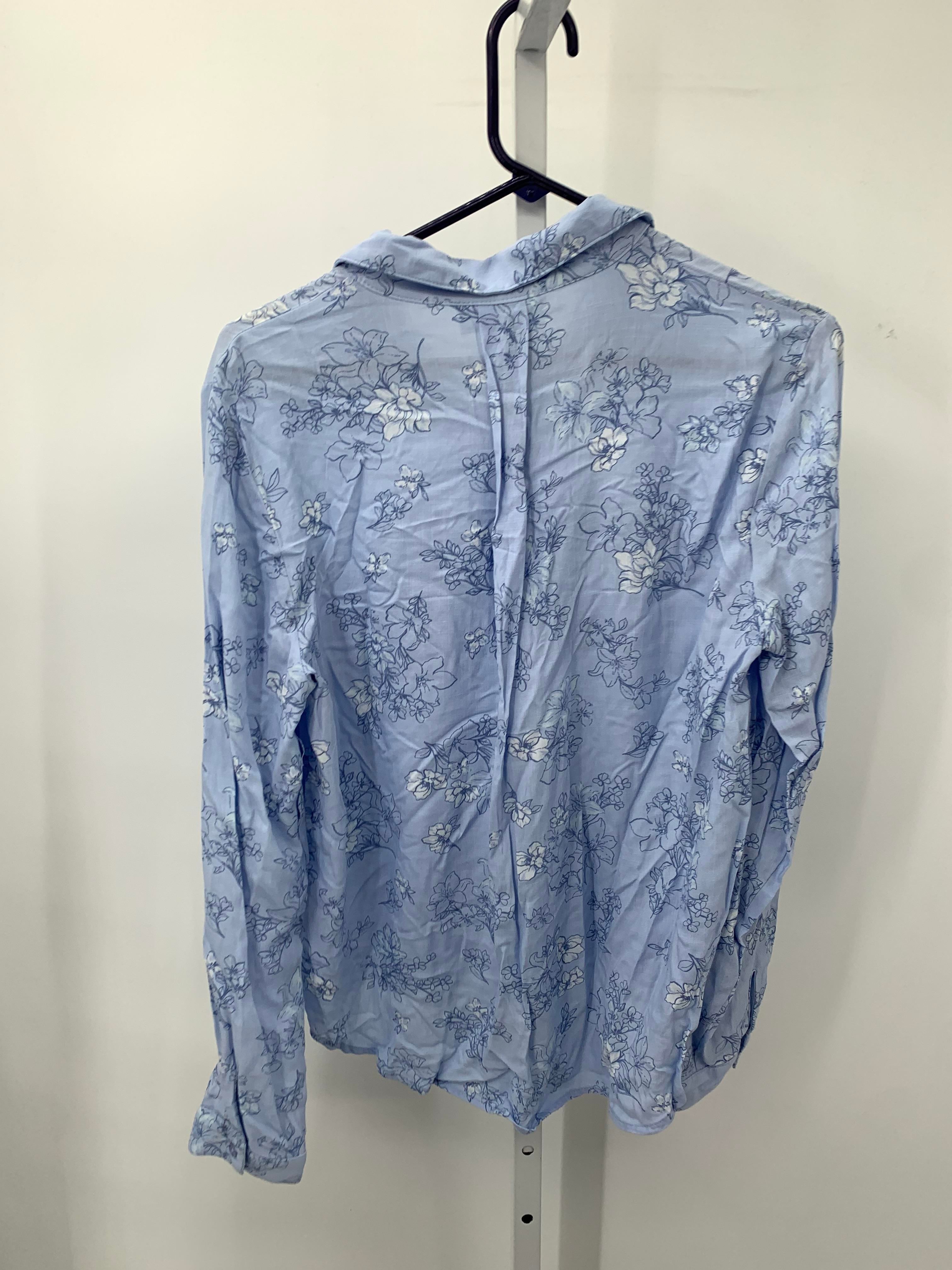 Pink Rose Size Medium Juniors Long Sleeve Shirt