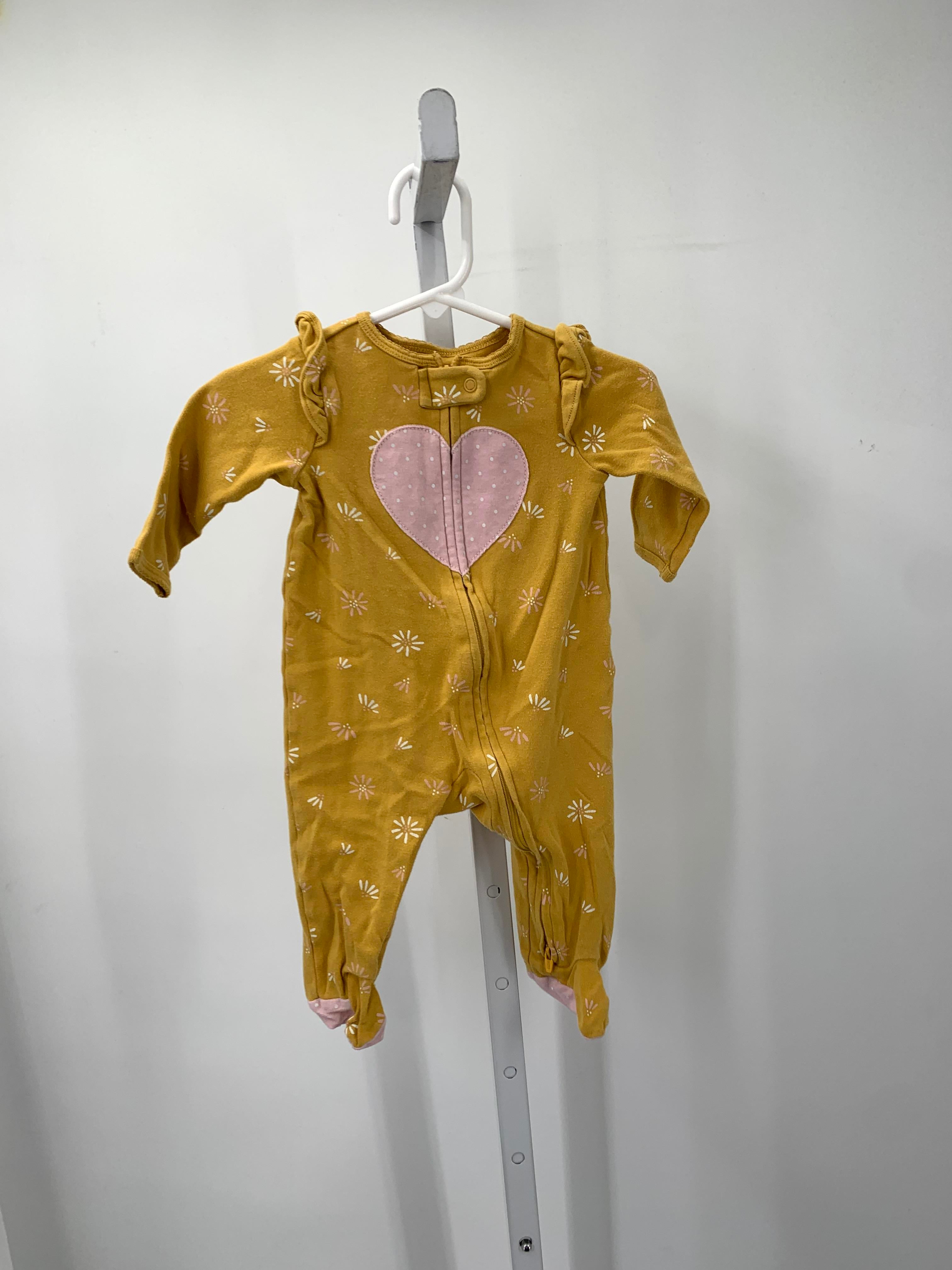 Carters Size 6 Months Girls Long Slv. Romper