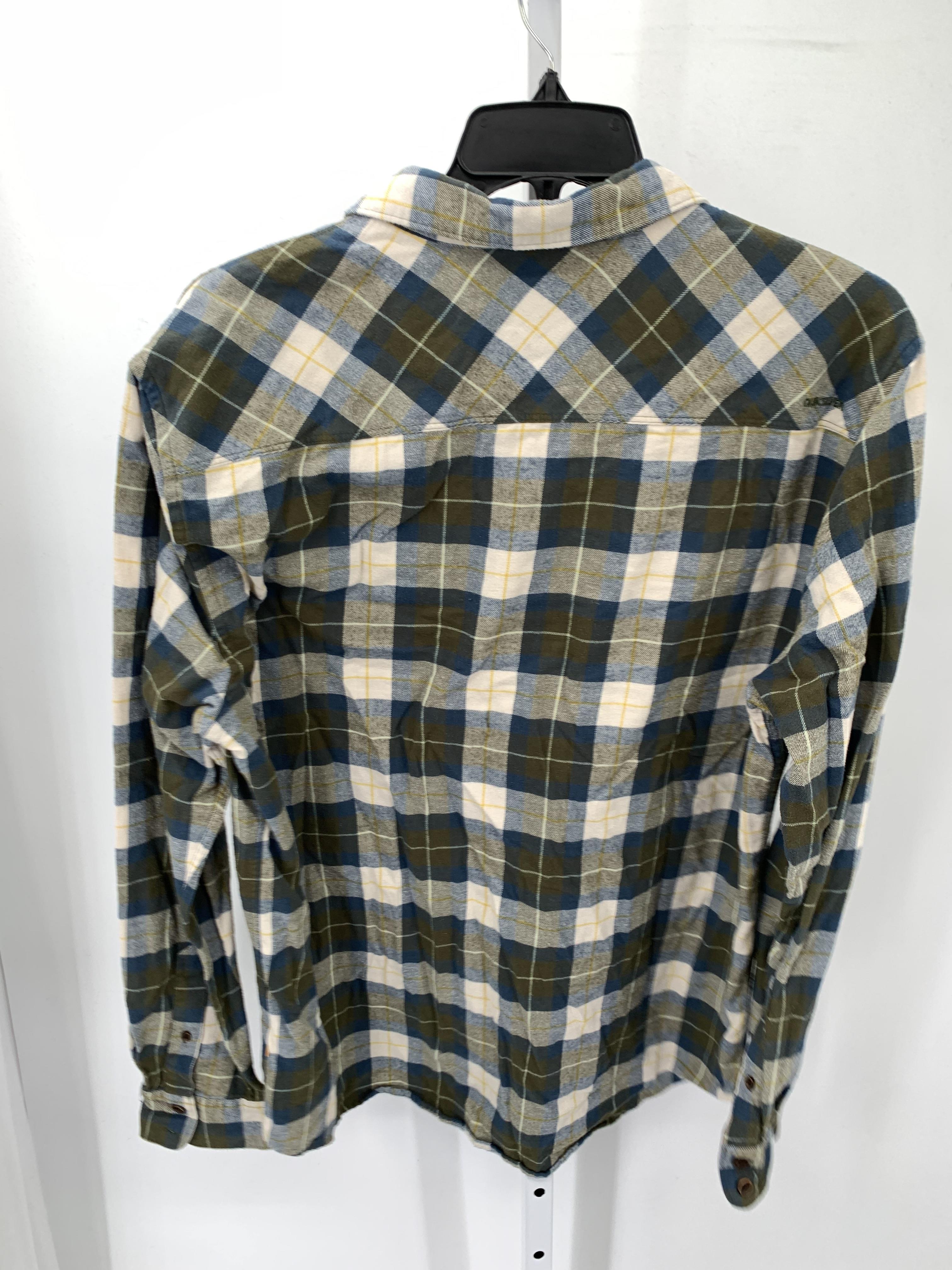 BLUE PLAID BTN DOWN