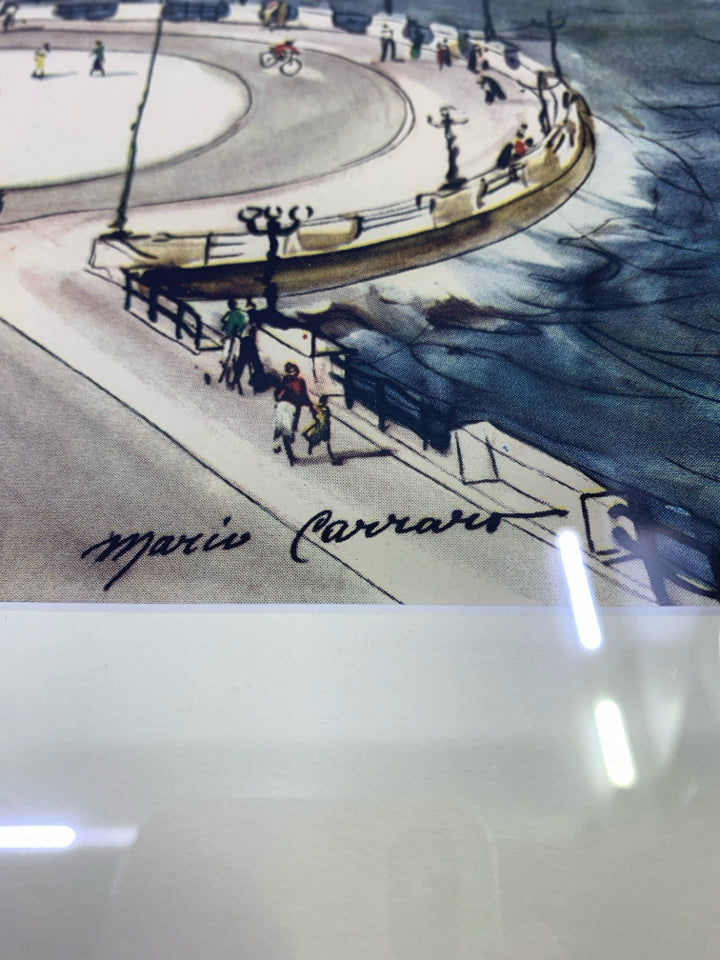 FRAMED CITY BY BAY SCENE PRINT.