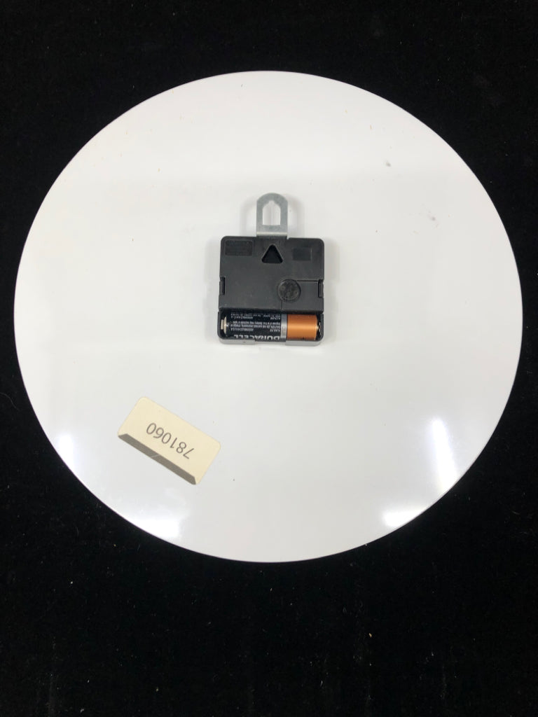 METAL MUSIC NOTES CLOCK.