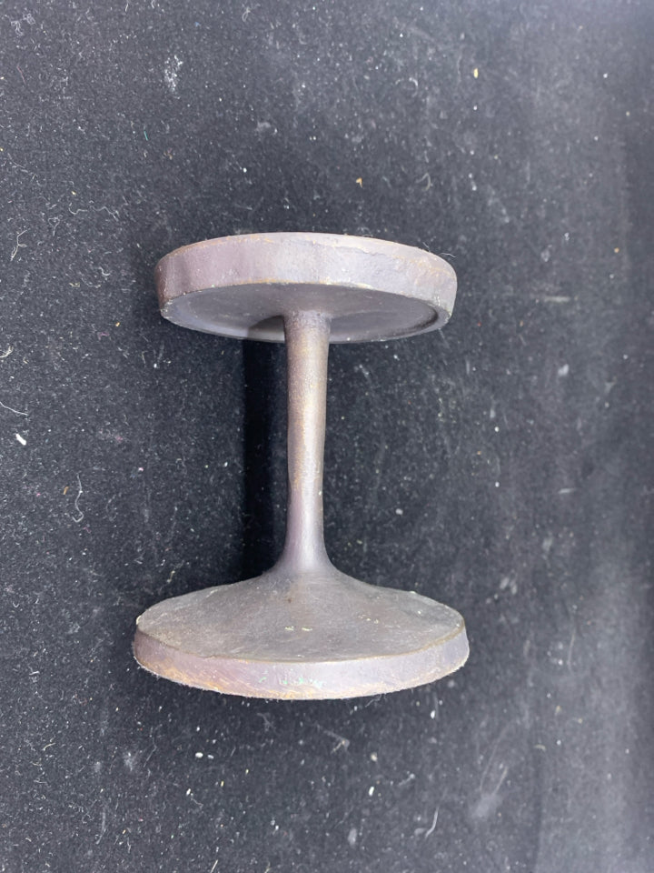 RUSTIC SKINNY BASE PILLAR CANDLE HOLDER-POTTERY BARN.